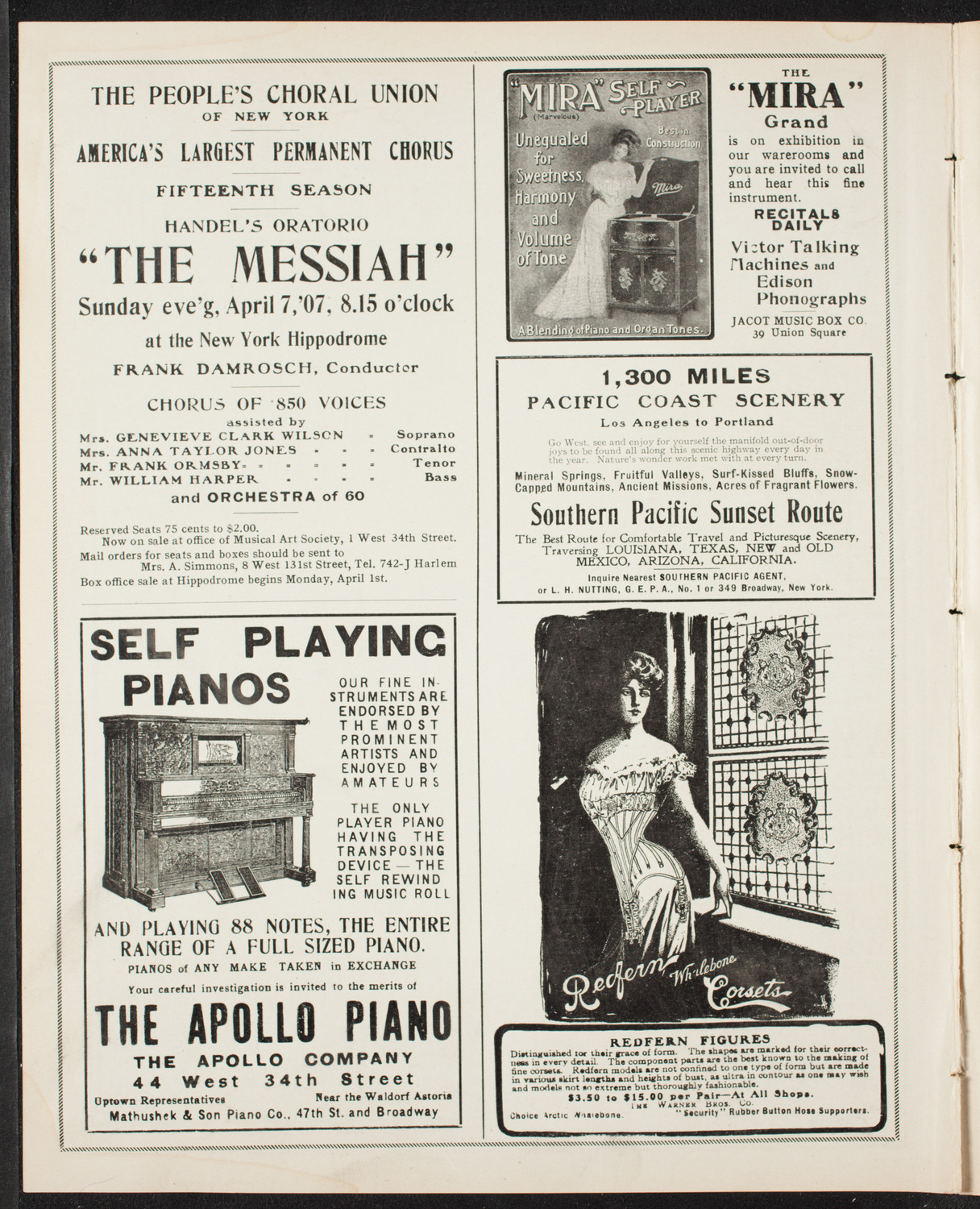 New York Philharmonic, April 6, 1907, program page 2