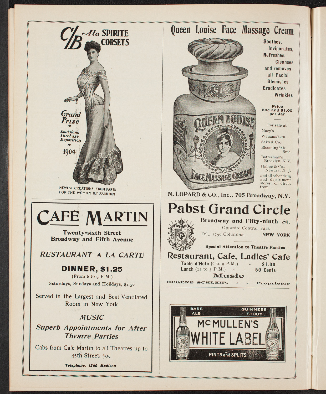 New York Banks' Glee Club, November 29, 1904, program page 8
