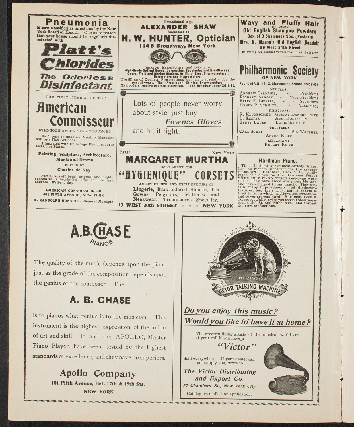 Musical Art Society of New York, March 10, 1904, program page 2