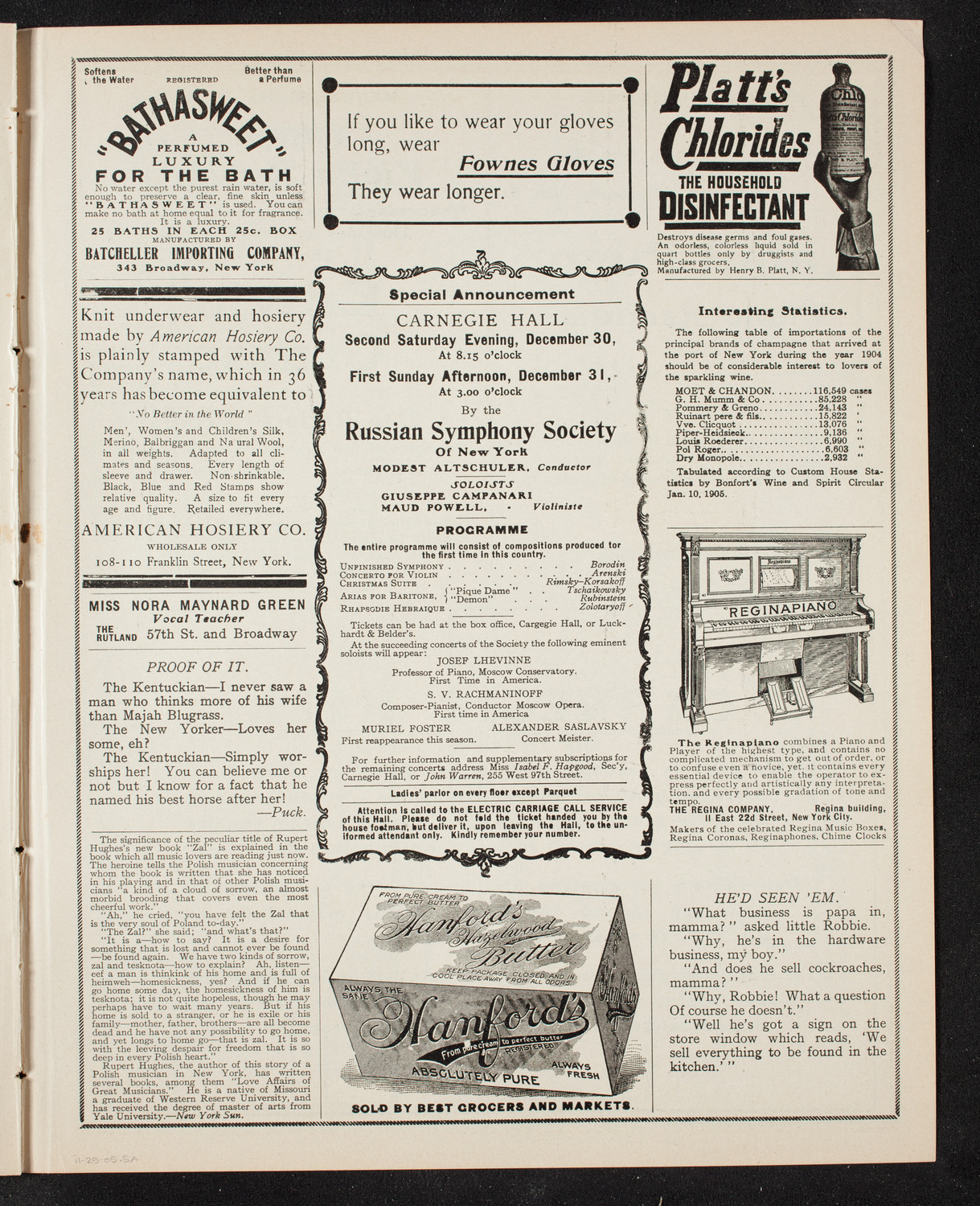 Symphony Concert for Young People, November 25, 1905, program page 9