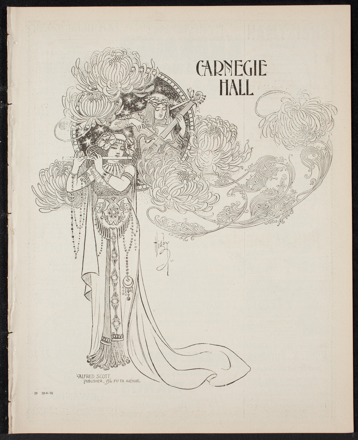 Benefit: German Hospital and Dispensary, December 8, 1901, program page 1