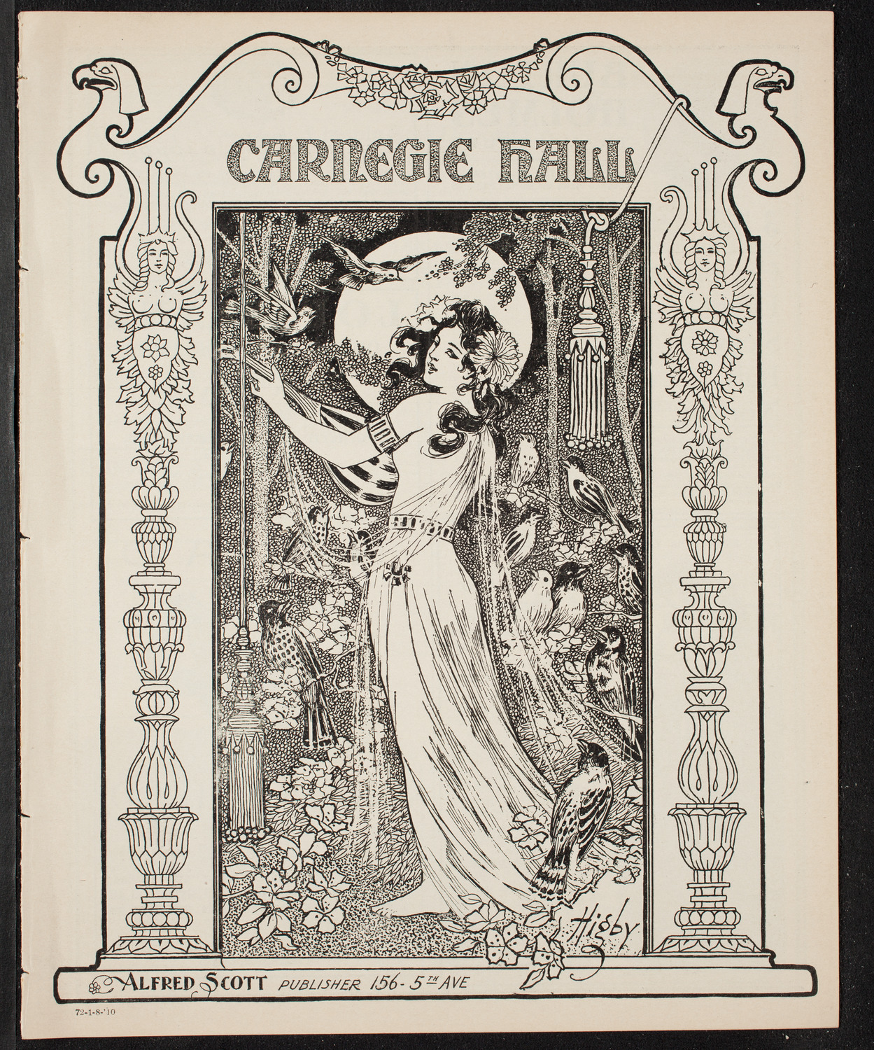 Song Recital by Liza Lehmann, Composer and Pianist, January 8, 1910, program page 1