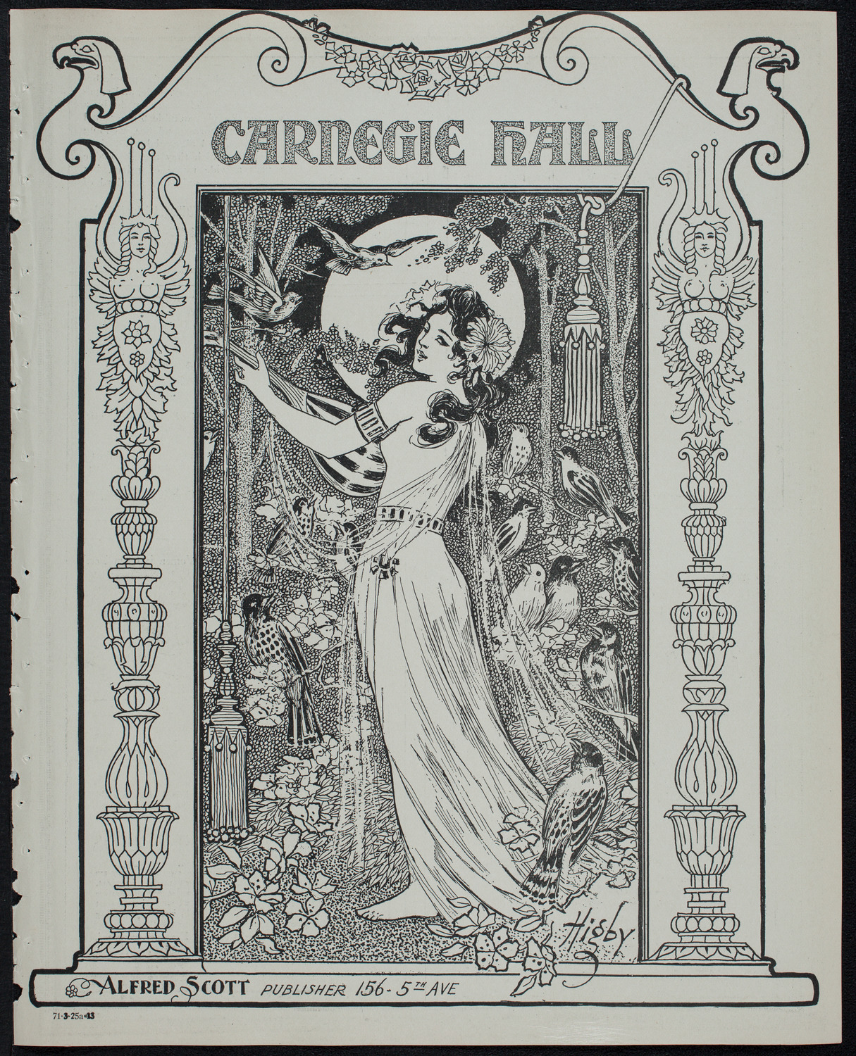 Marcella Sembrich, Soprano, March 25, 1913, program page 1
