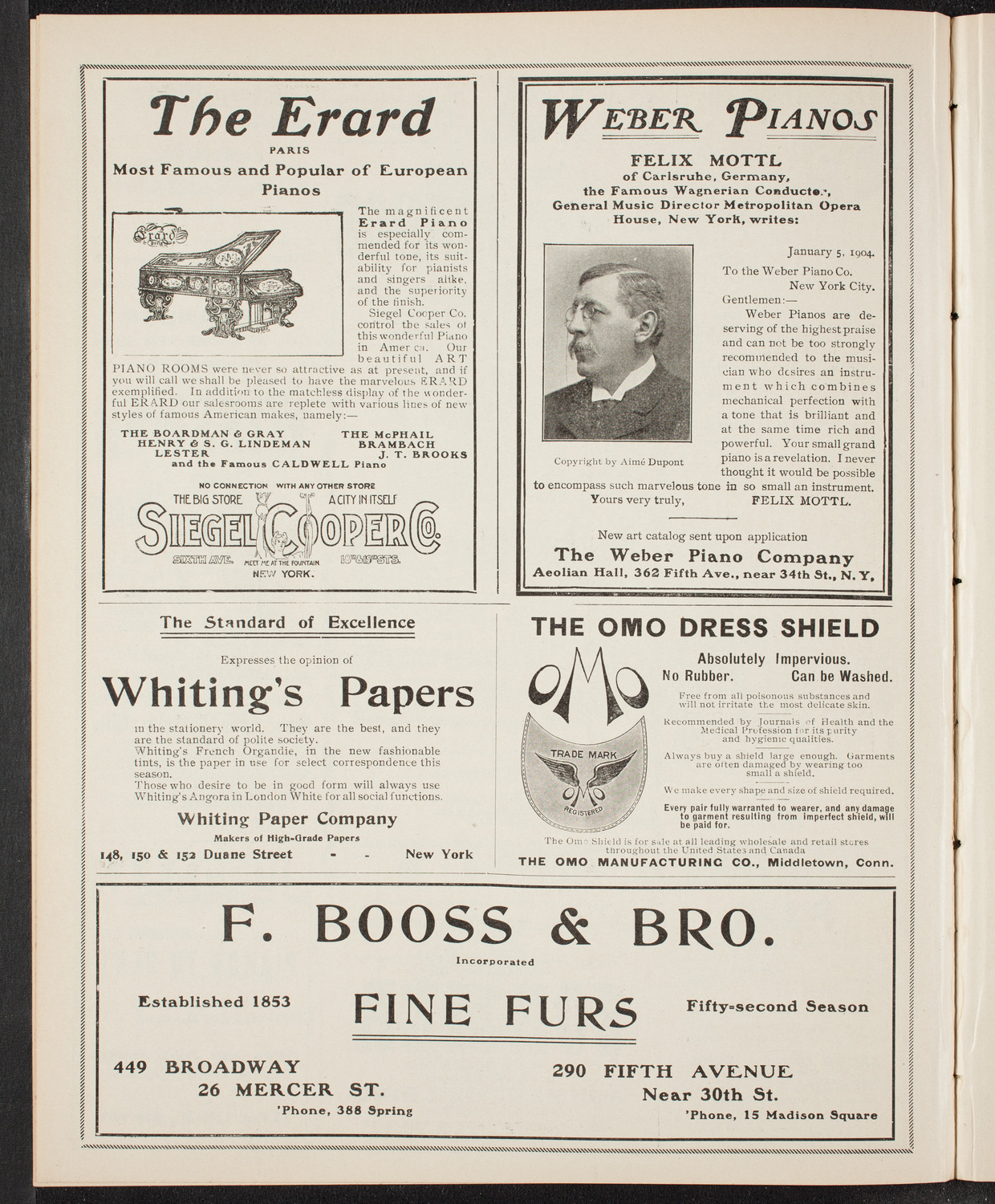 New York Banks' Glee Club, November 29, 1904, program page 6