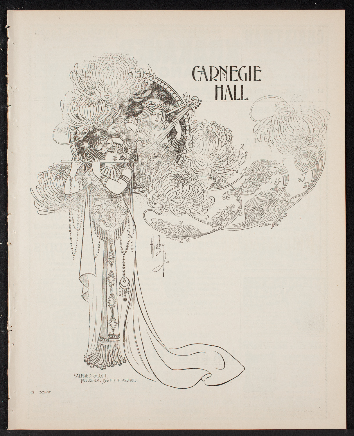 Kneisel Quartet, February 23, 1902, program page 1