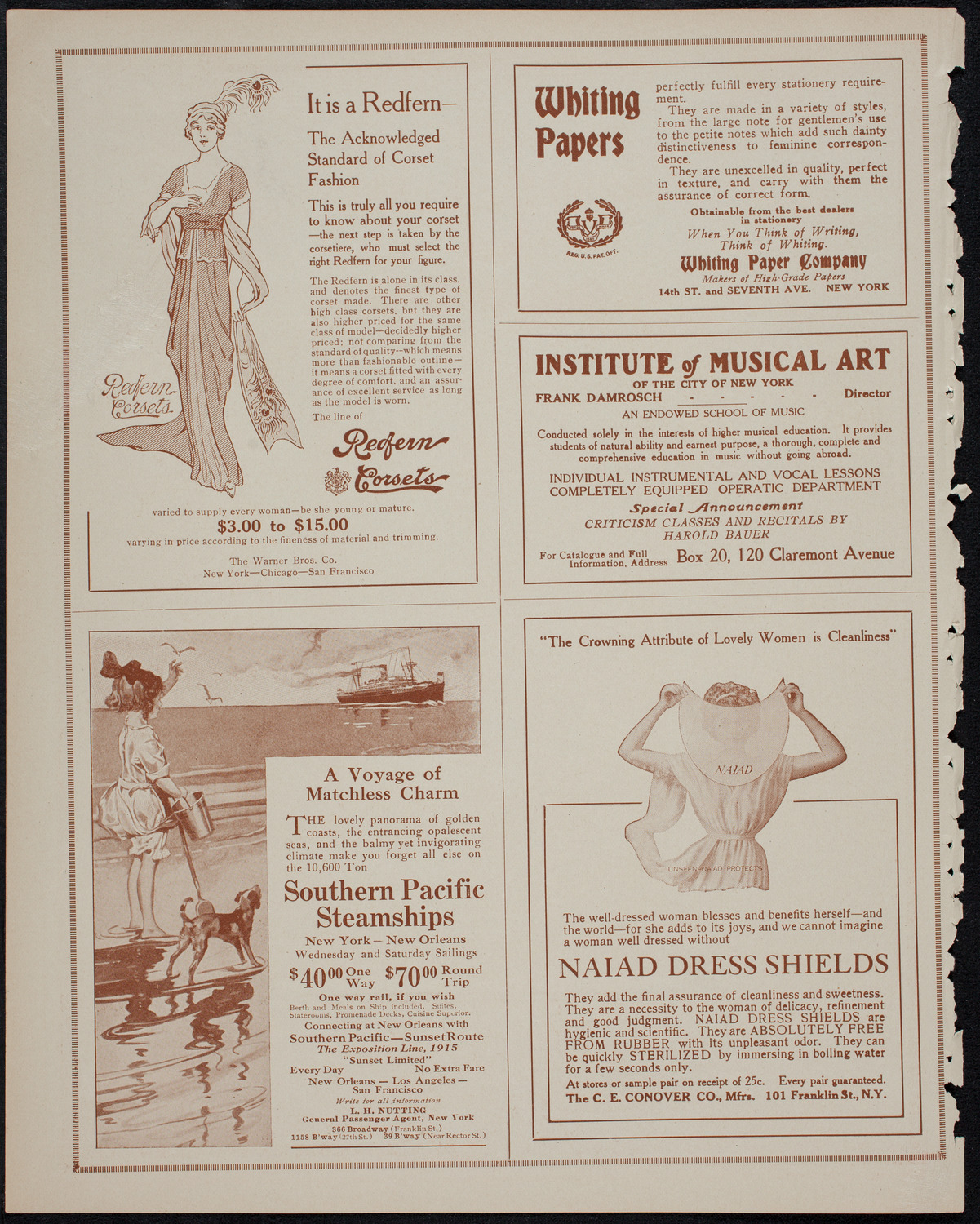 Teresa Carreño, Piano, November 4, 1913, program page 2