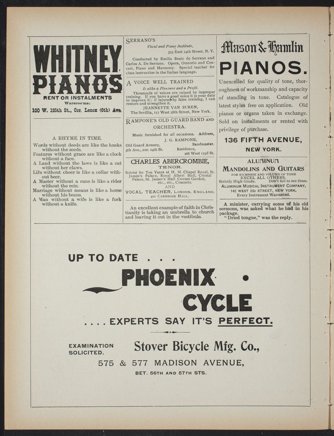 Lecture Series: Sociology in its Practical Aspects, February 24, 1897, program page 2