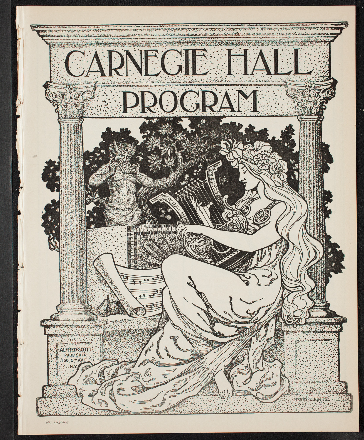 New York Philharmonic, December 3, 1904, program page 1