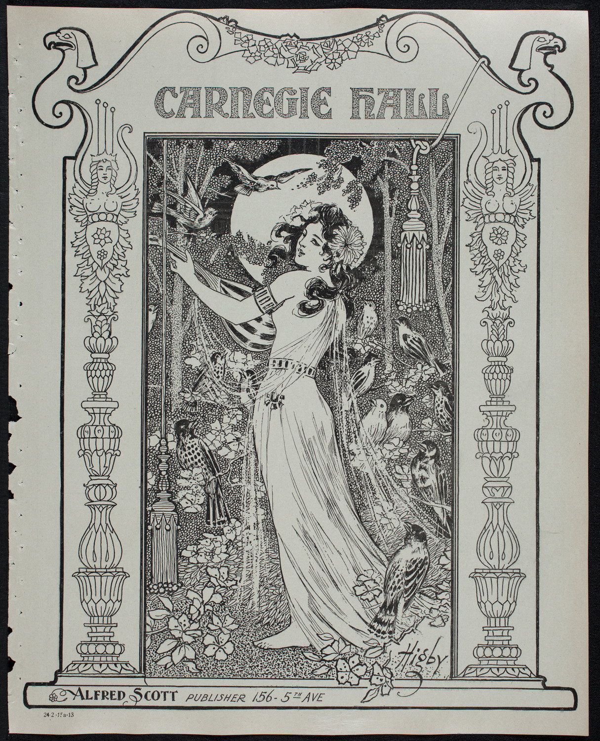 Ernest Schelling, Piano, February 15, 1913, program page 1