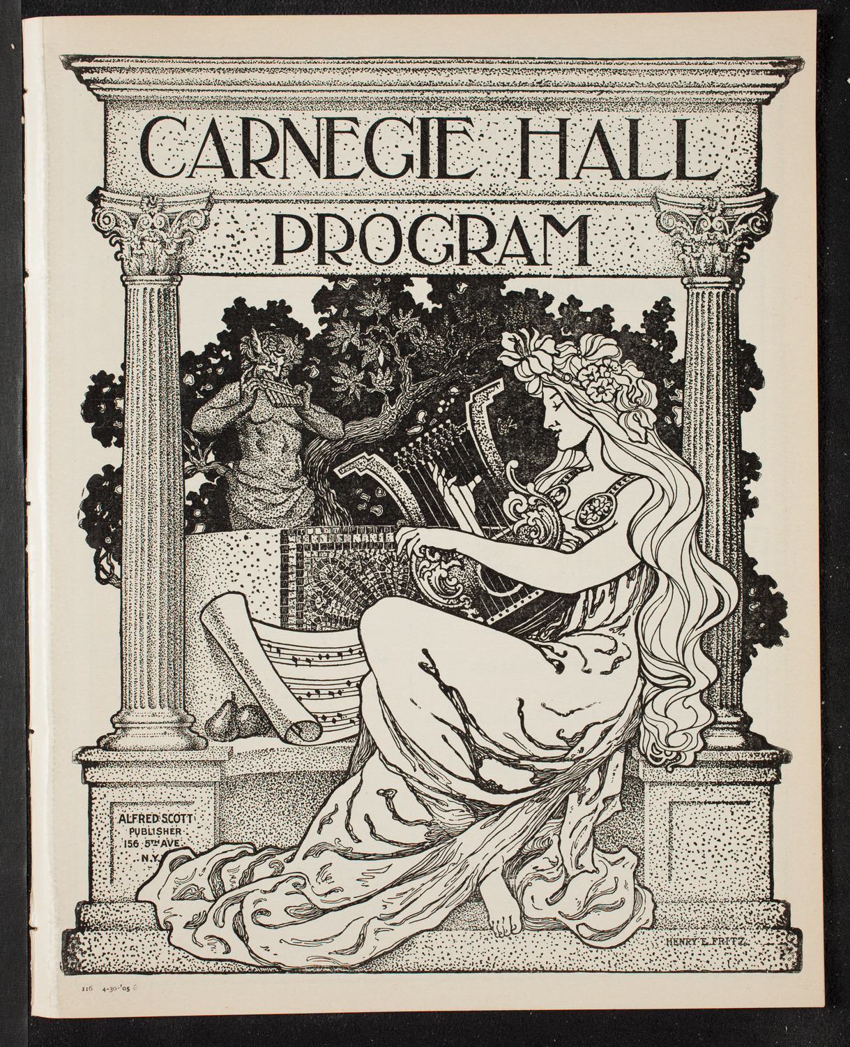 People's Singing Classes, April 30, 1905, program page 1