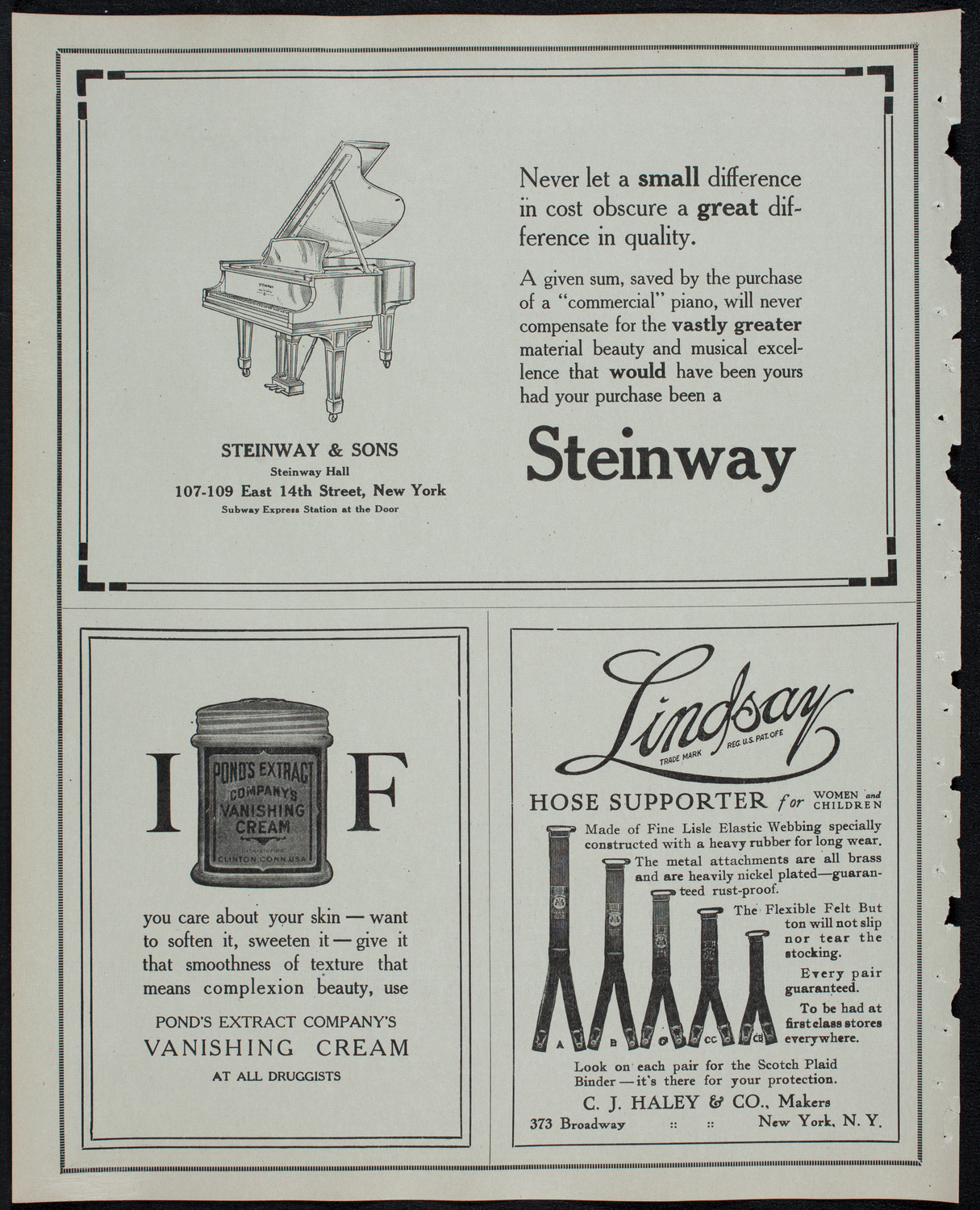 New York Philharmonic, February 28, 1913, program page 4