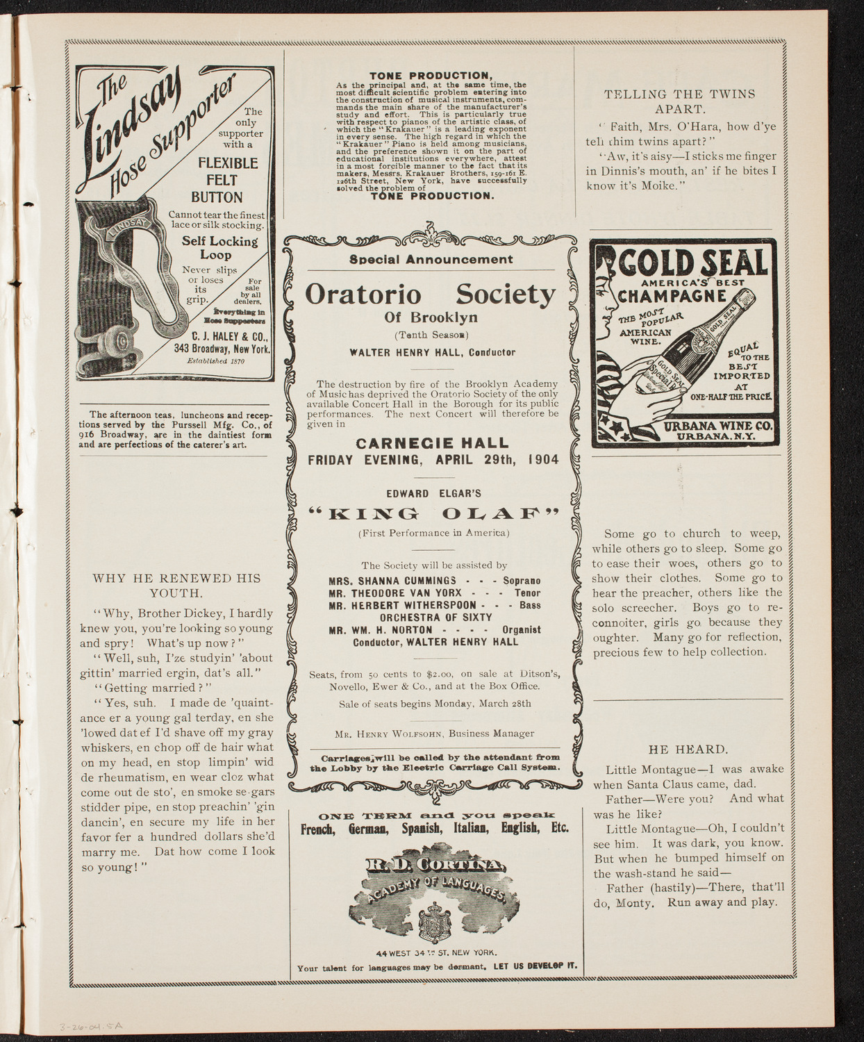 Symphony Concert for Young People, March 26, 1904, program page 9