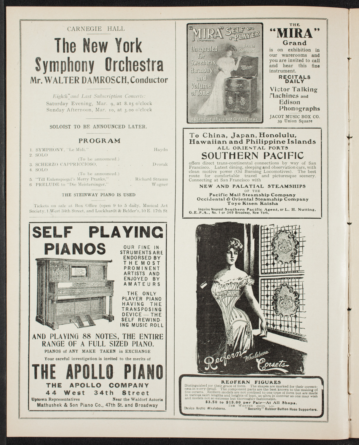 New York College of Music, February 3, 1907, program page 2