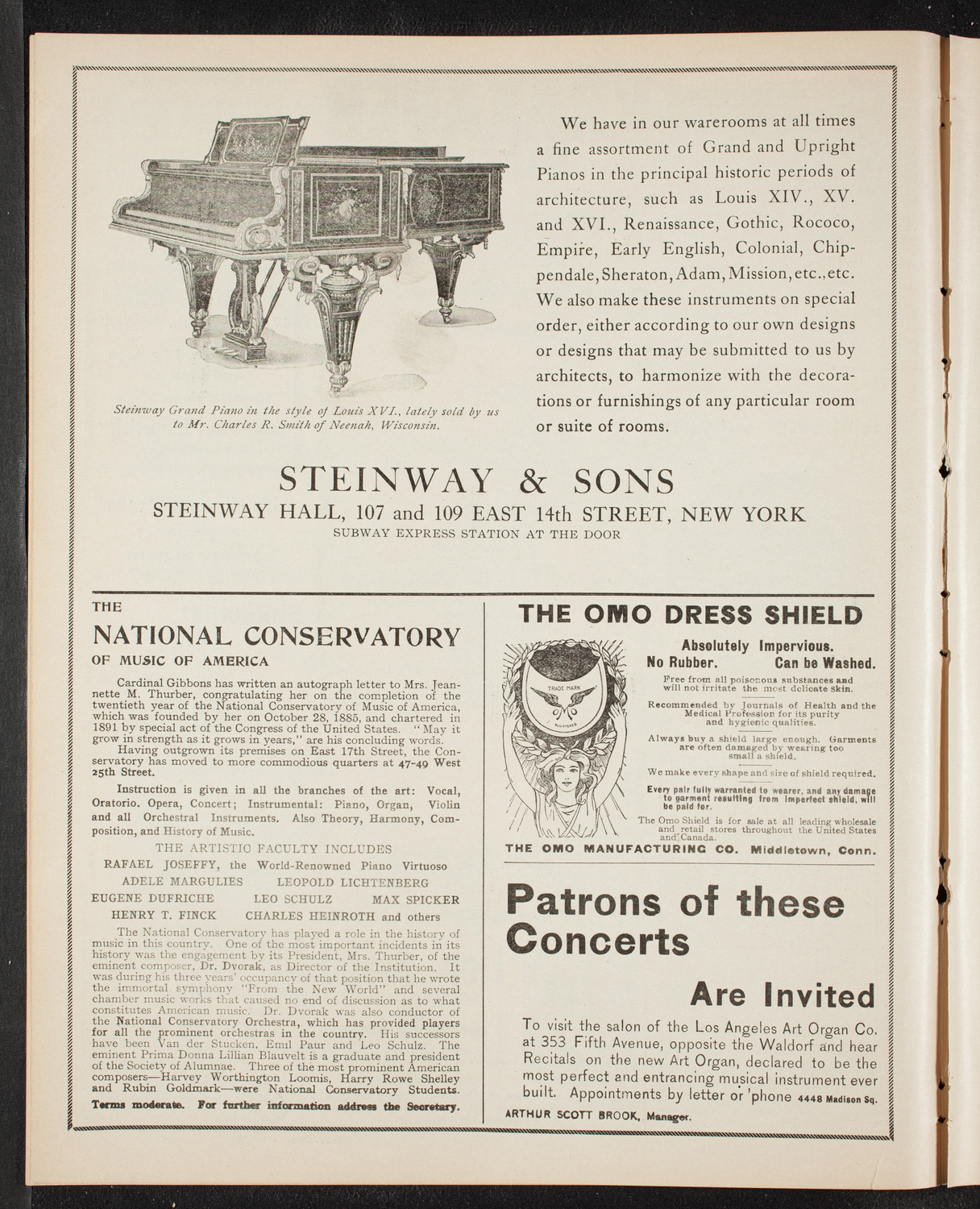 Oratorio Society of New York, December 9, 1905, program page 4