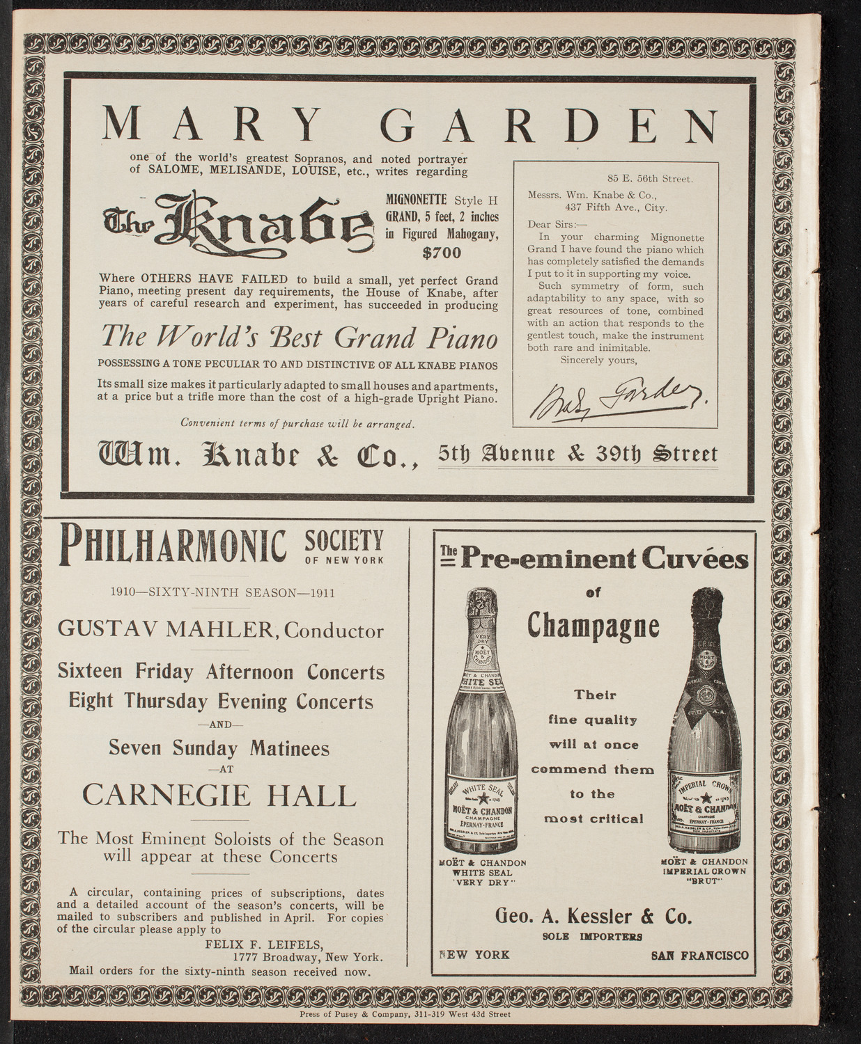 Ludwig Wüllner, Baritone, April 12, 1910, program page 12