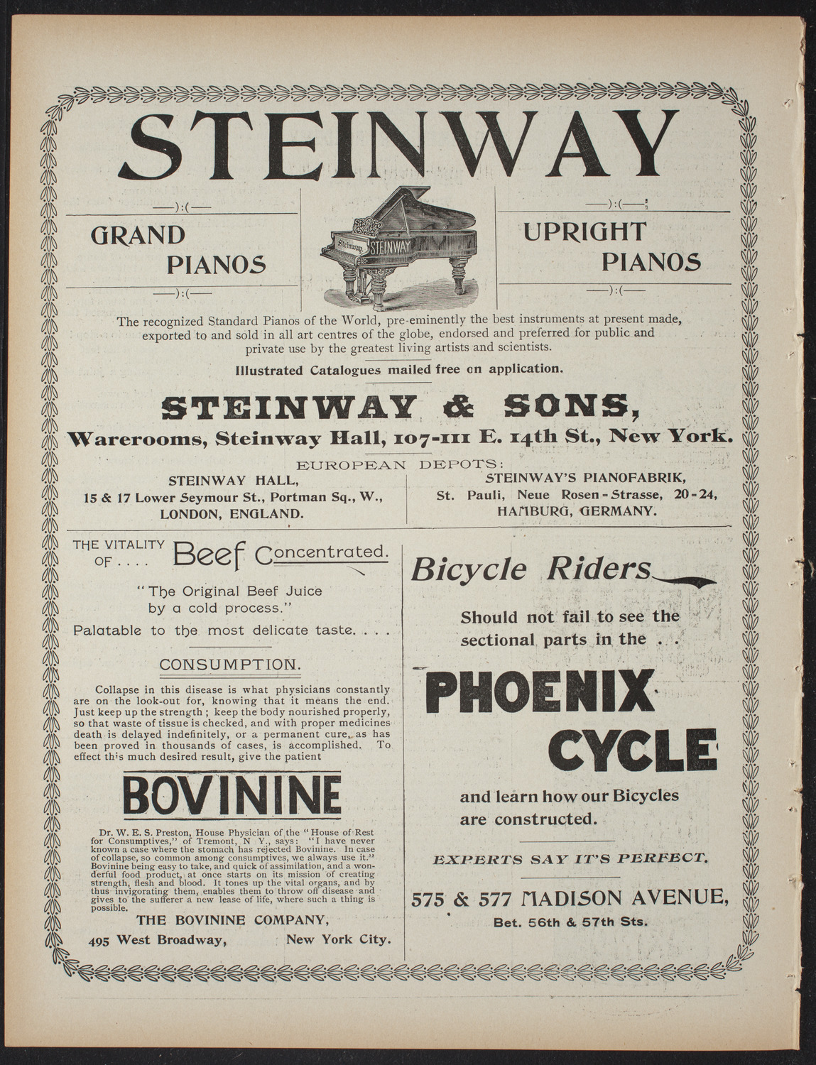 Stevens Institute Glee, Banjo, and Mandolin Clubs, March 9, 1897, program page 8