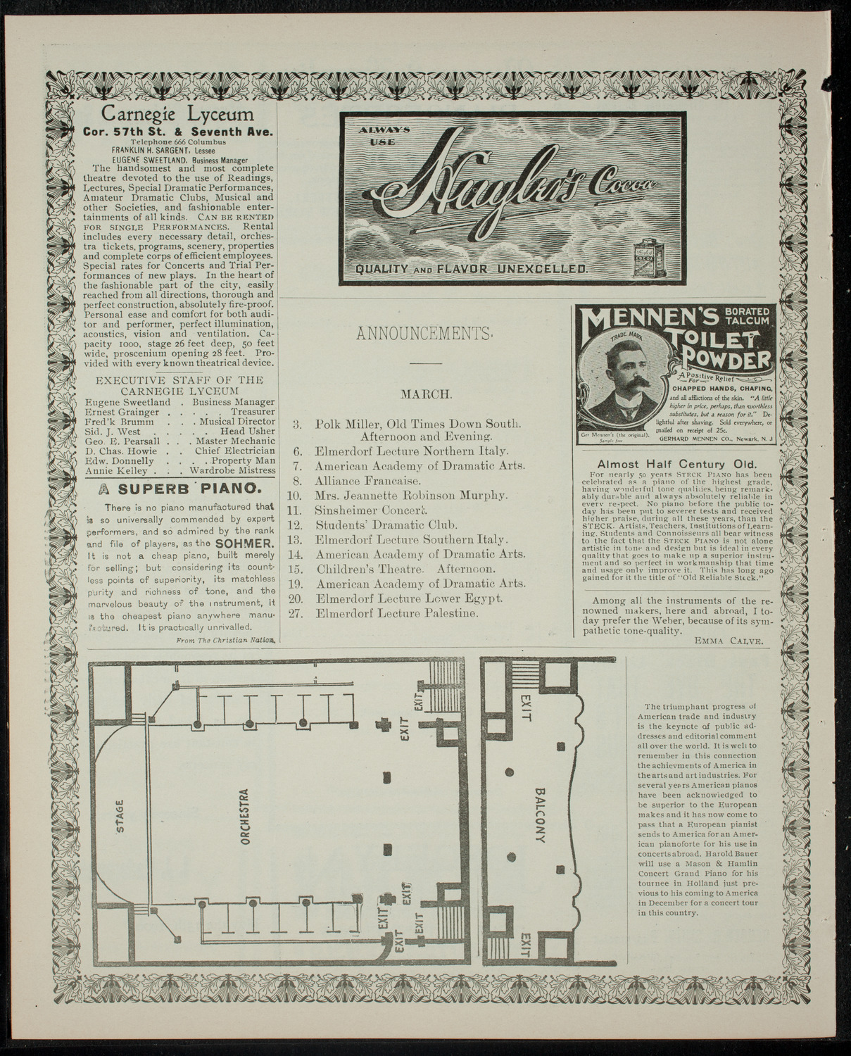 Grand Concert given by Simon Buchhalter, March 2, 1902, program page 4