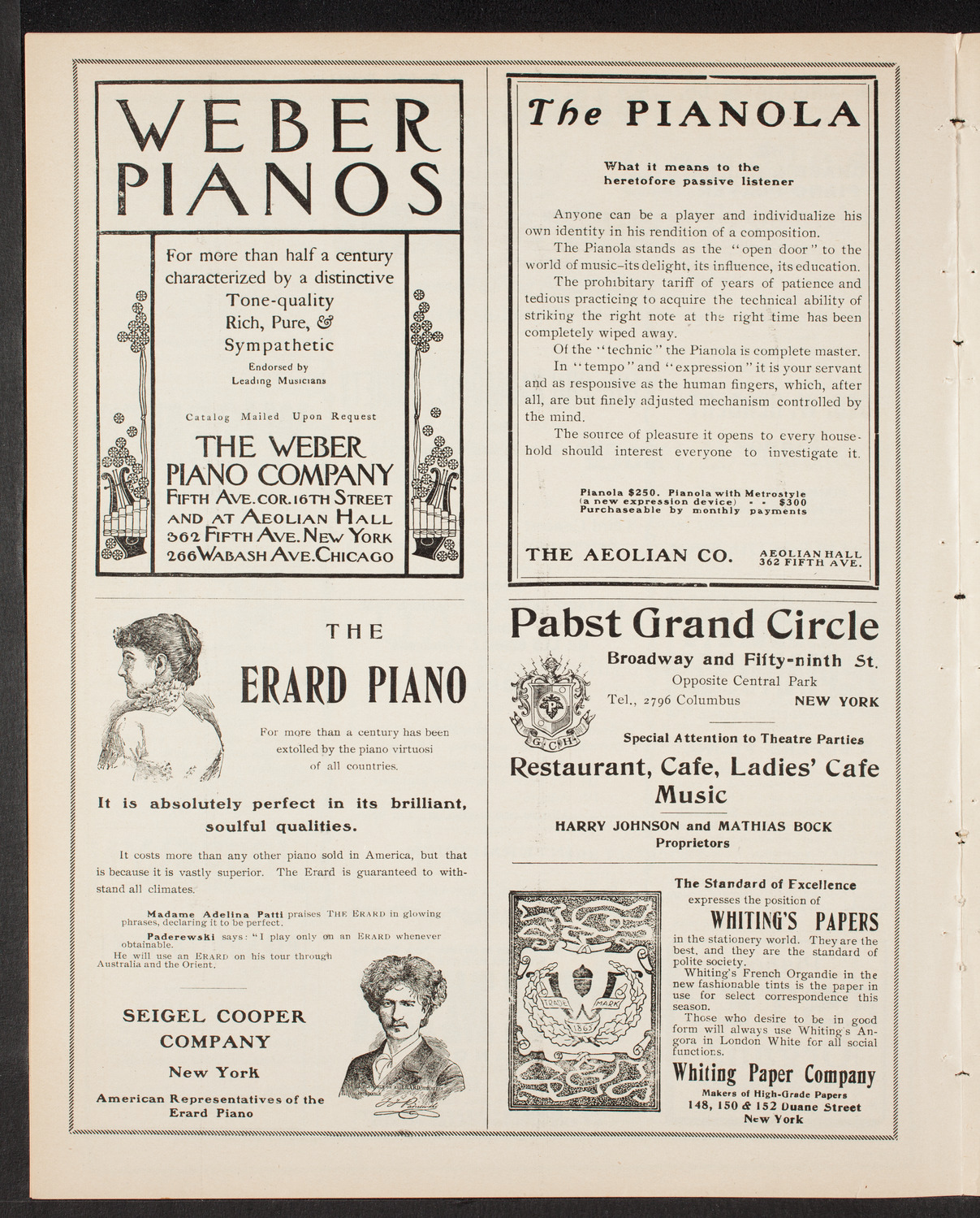 New York Philharmonic, December 19, 1903, program page 6