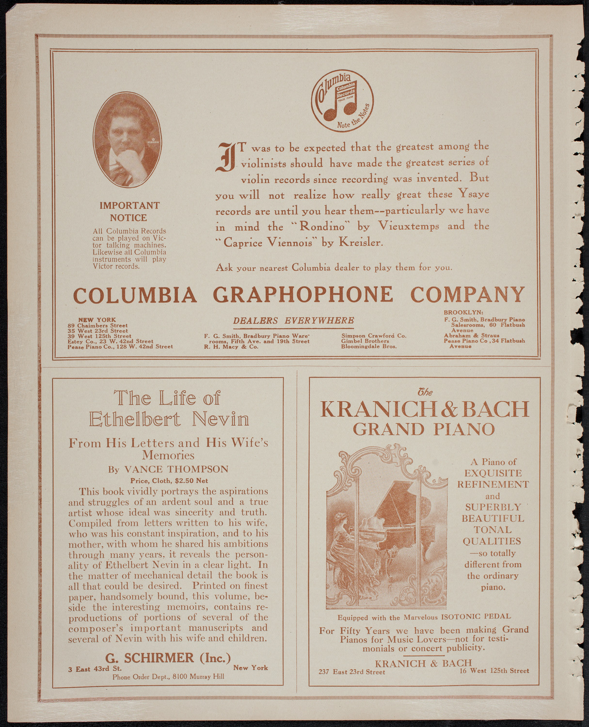 Lecture by Dean C. Worcester, December 30, 1913, program page 6