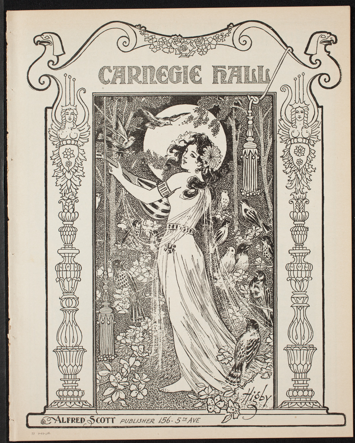 New York Symphony Orchestra, February 11, 1906, program page 1