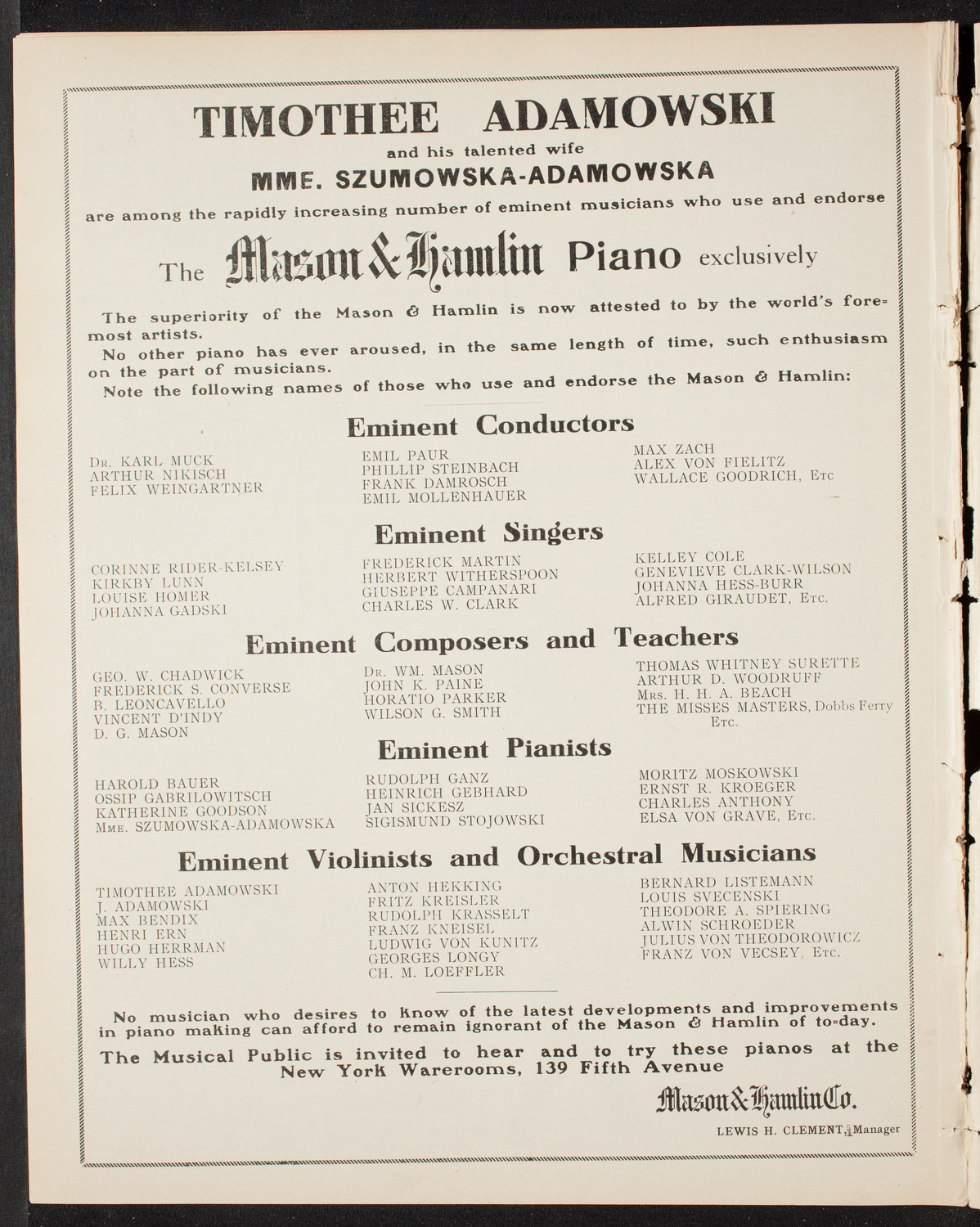 Grand Army of the Republic Memorial Day Exercises, May 30, 1908, program page 10