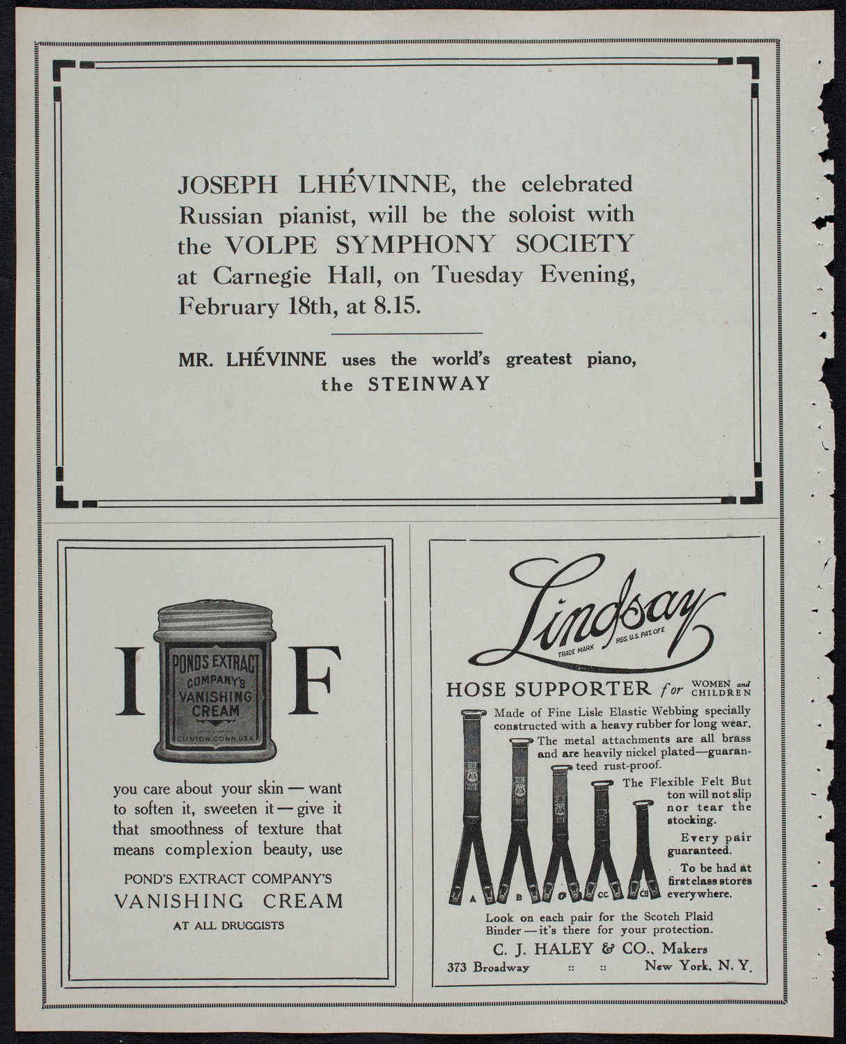 Russian Symphony Society of New York, February 15, 1913, program page 4