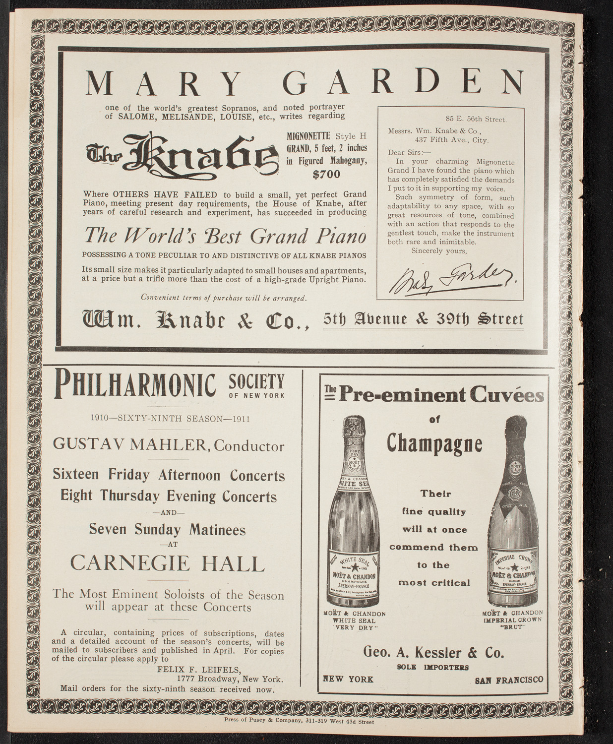 Meeting: The League for Political Education, April 21, 1910, program page 12