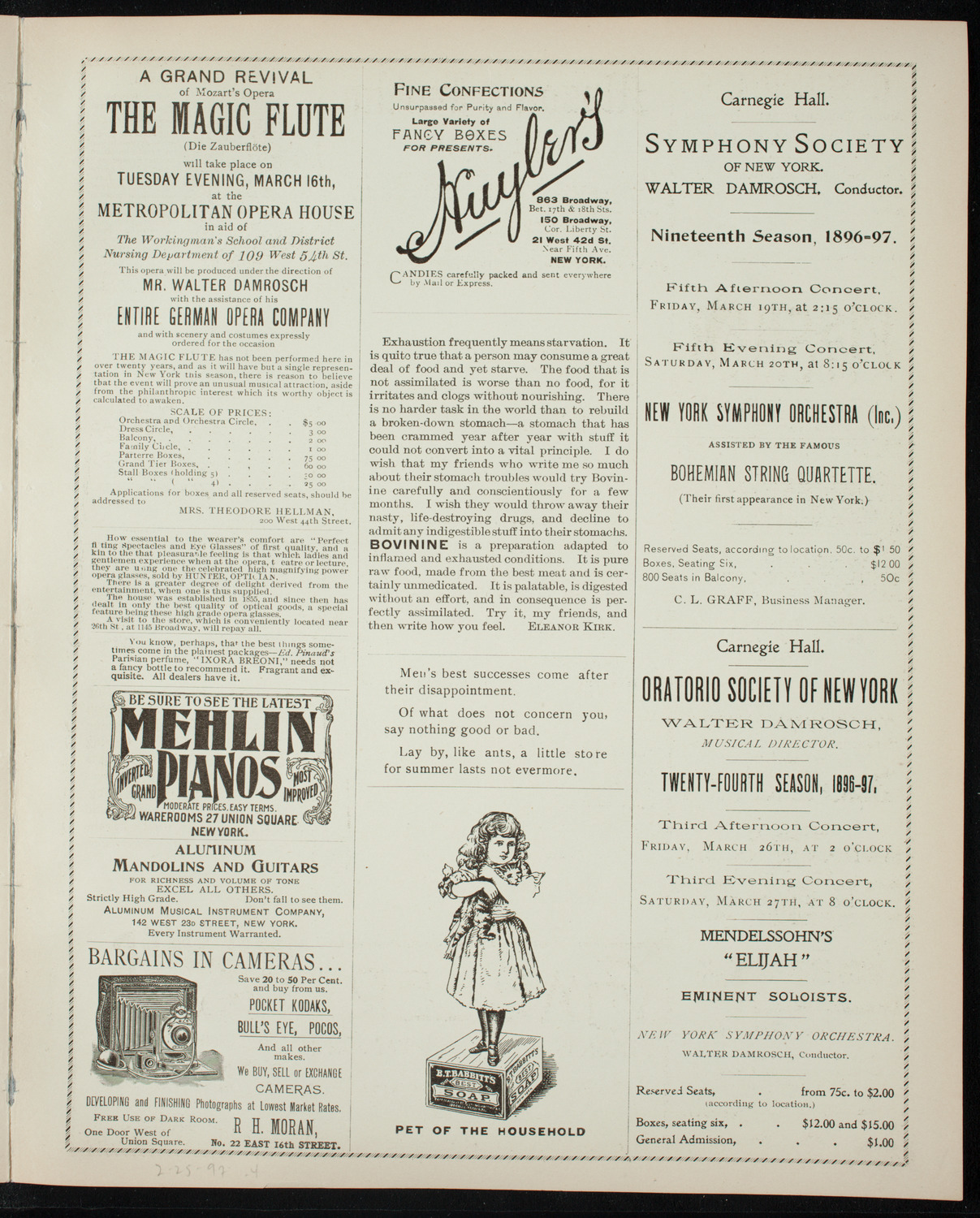 Seventh Regiment Band, February 25, 1897, program page 7