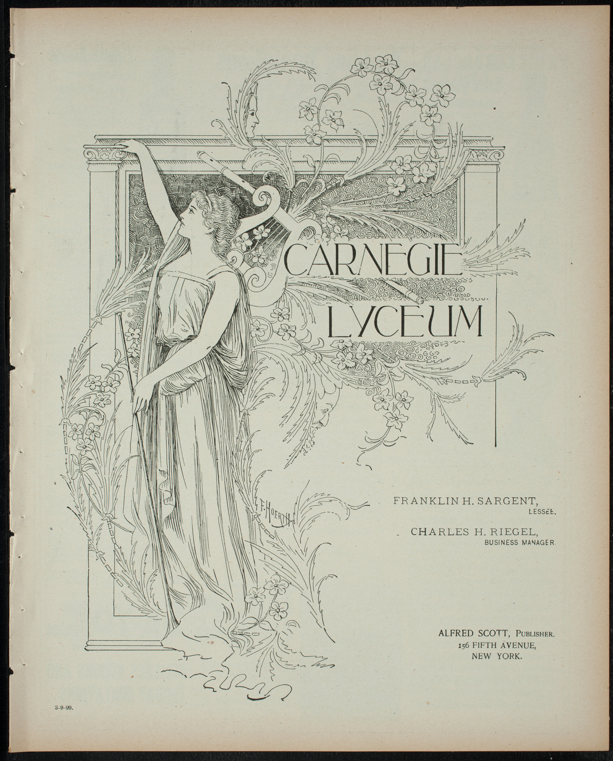 Vladimir Shaievitch and Others, March 9, 1899, program page 1