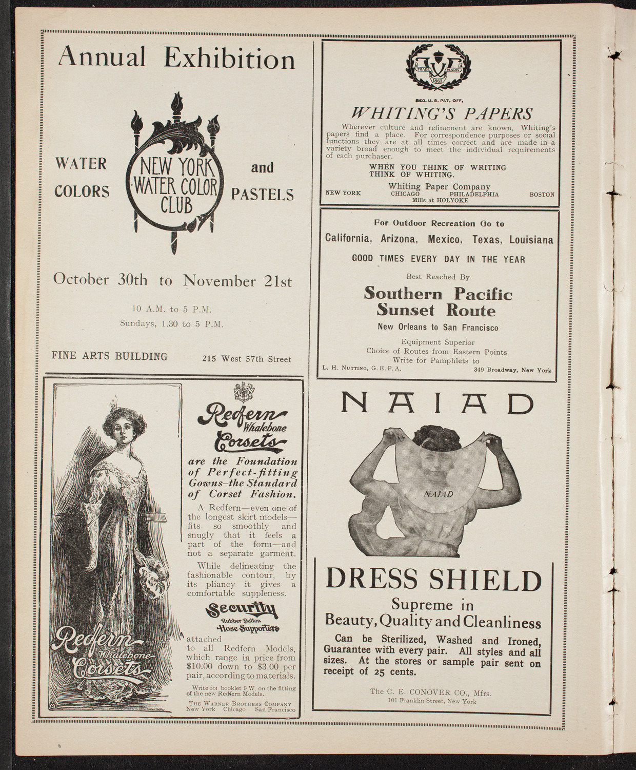 Lecture by R.G. Knowles, October 31, 1909, program page 2