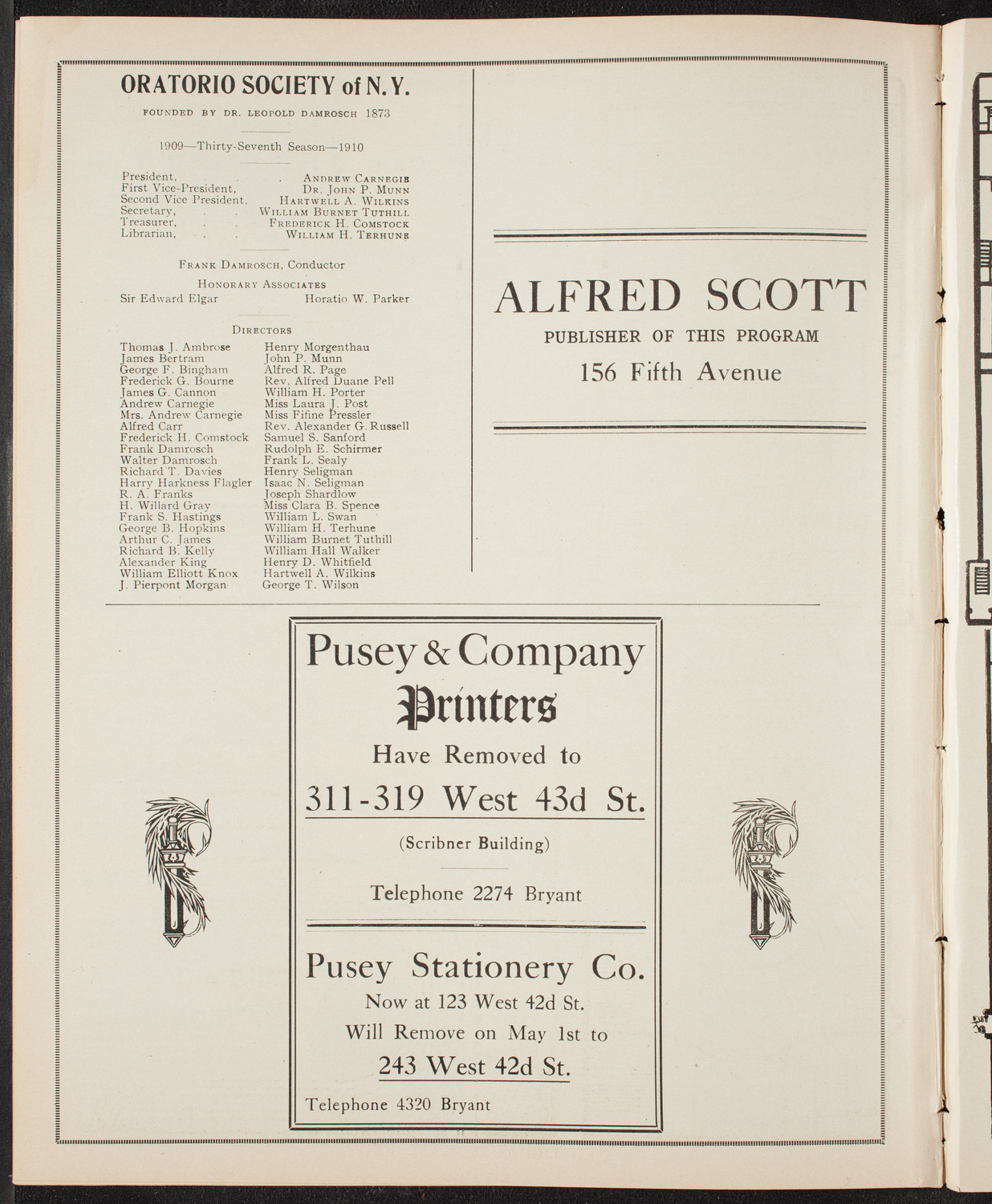 Meeting: The League for Political Education, April 21, 1910, program page 10