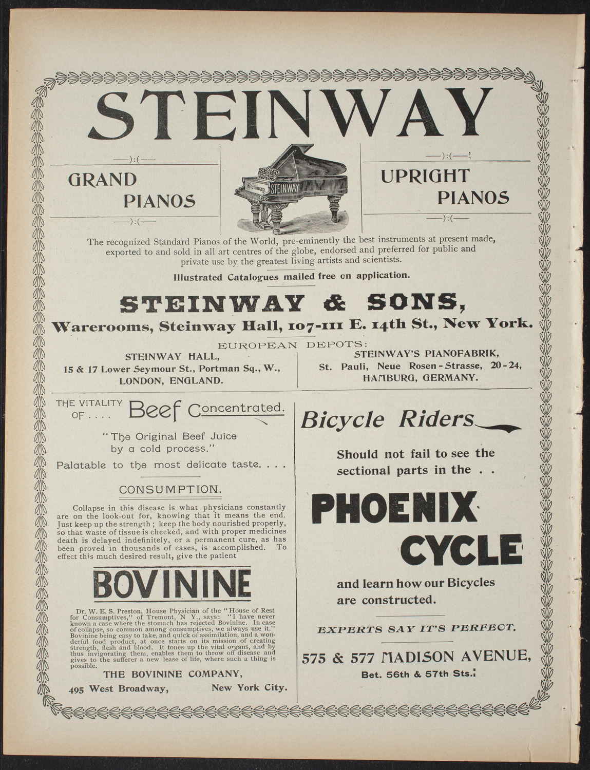 Saturday Morning Conferences on Comparative Literature, April 17, 1897, program page 8