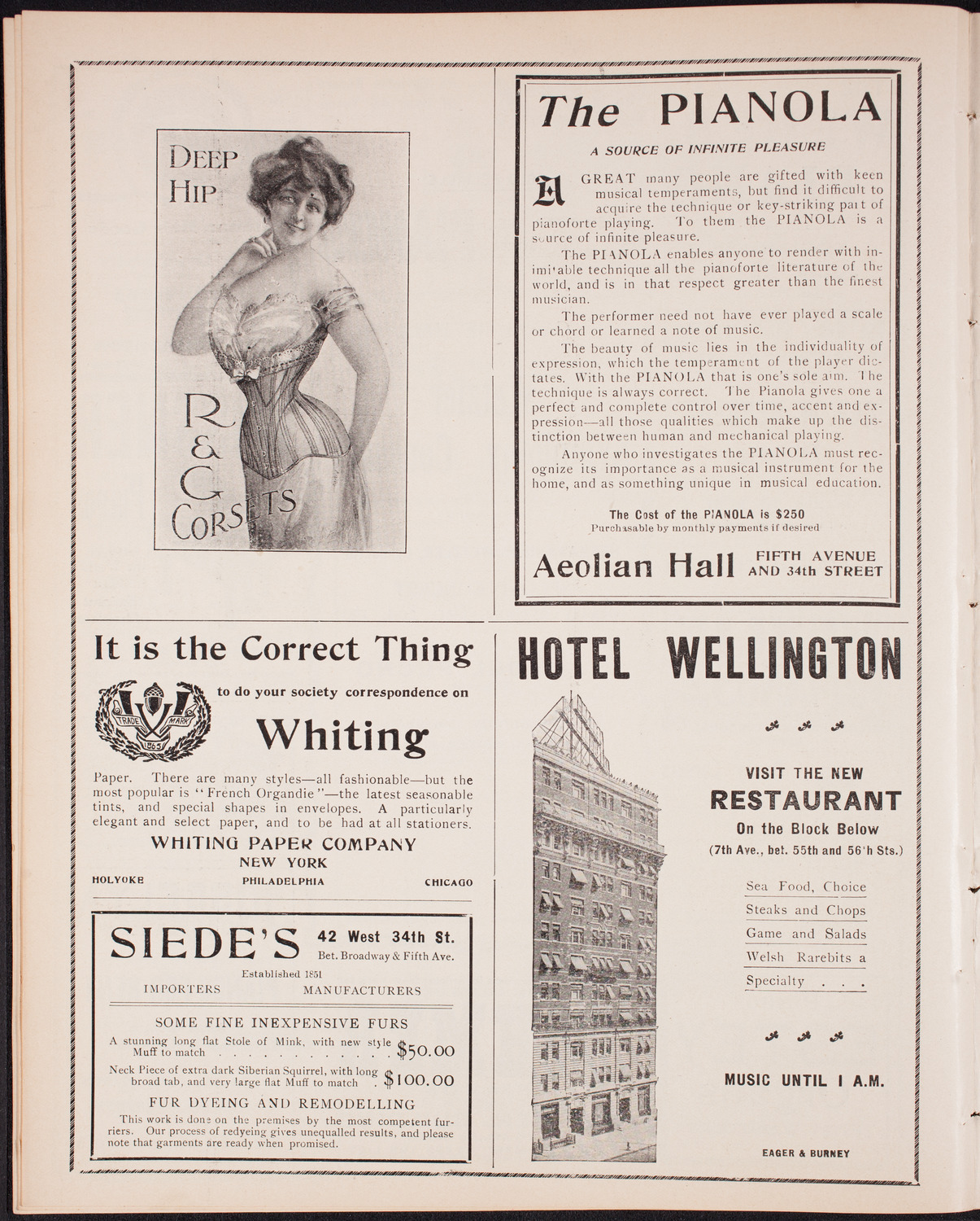 Wetzler Symphony Orchestra, December 2, 1902, program page 6