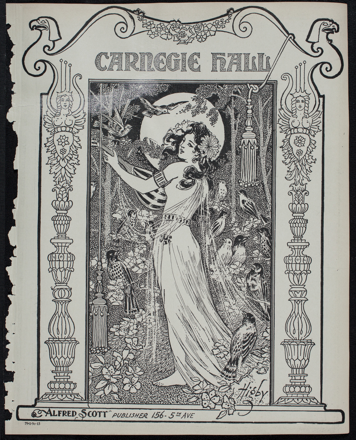Boston Symphony Orchestra, January 9, 1913, program page 1