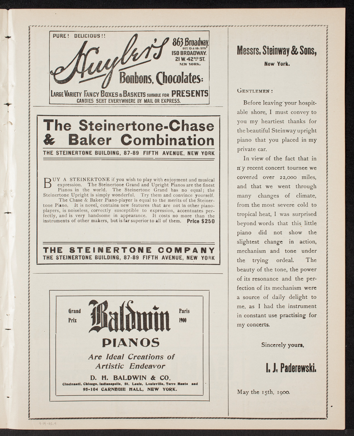 People's Choral Union, April 14, 1902, program page 7