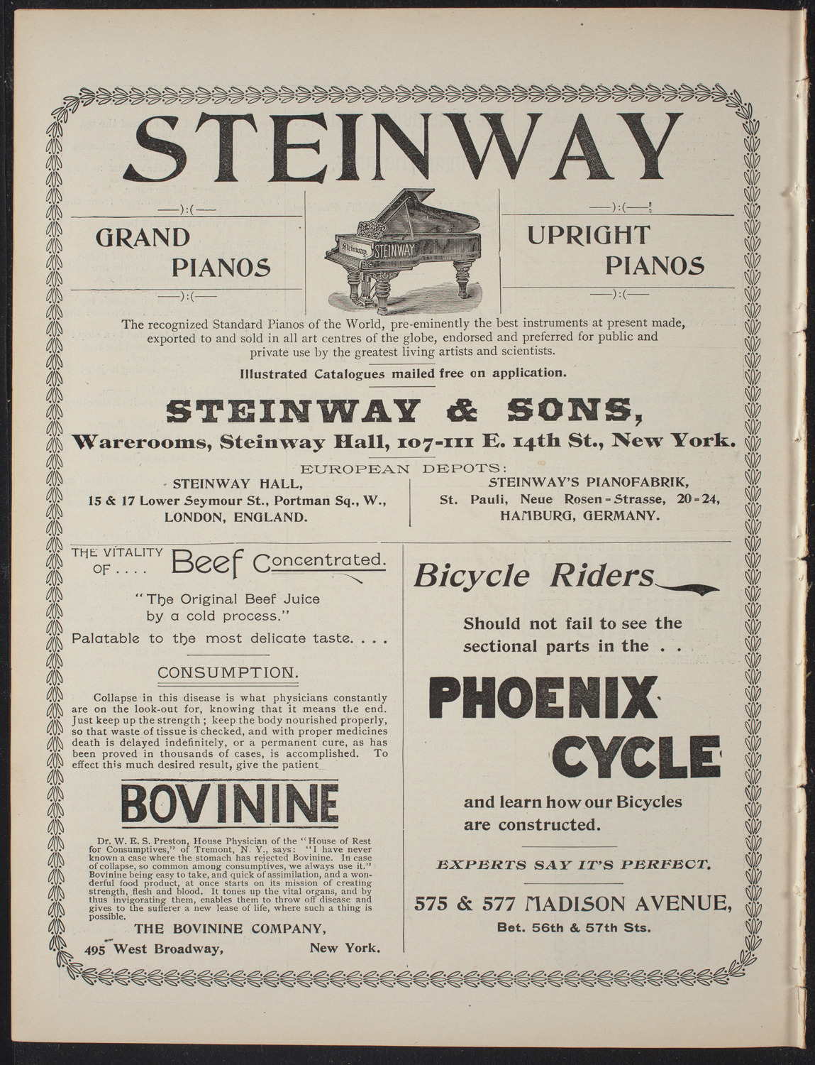 Club de Ninas "Las Dos Banderas": Benefit for the Wounded Cubans of the Campaign, May 22, 1897, program page 8