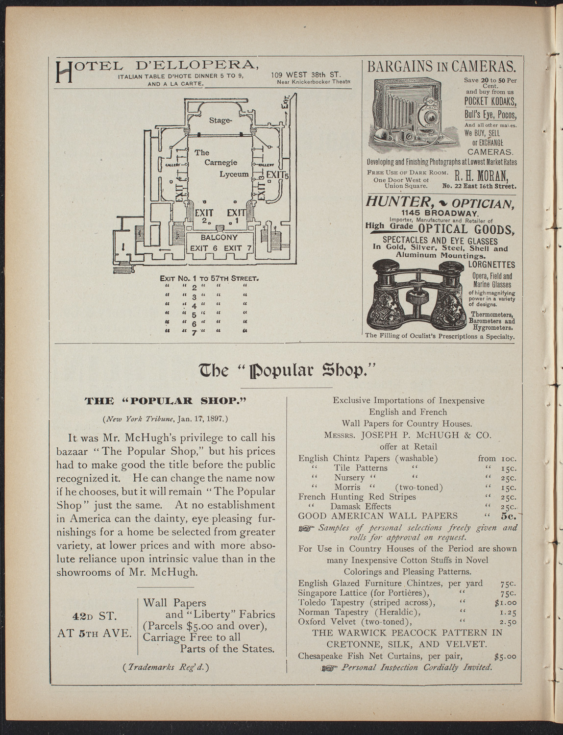 The Students' Club, May 4, 1897, program page 6