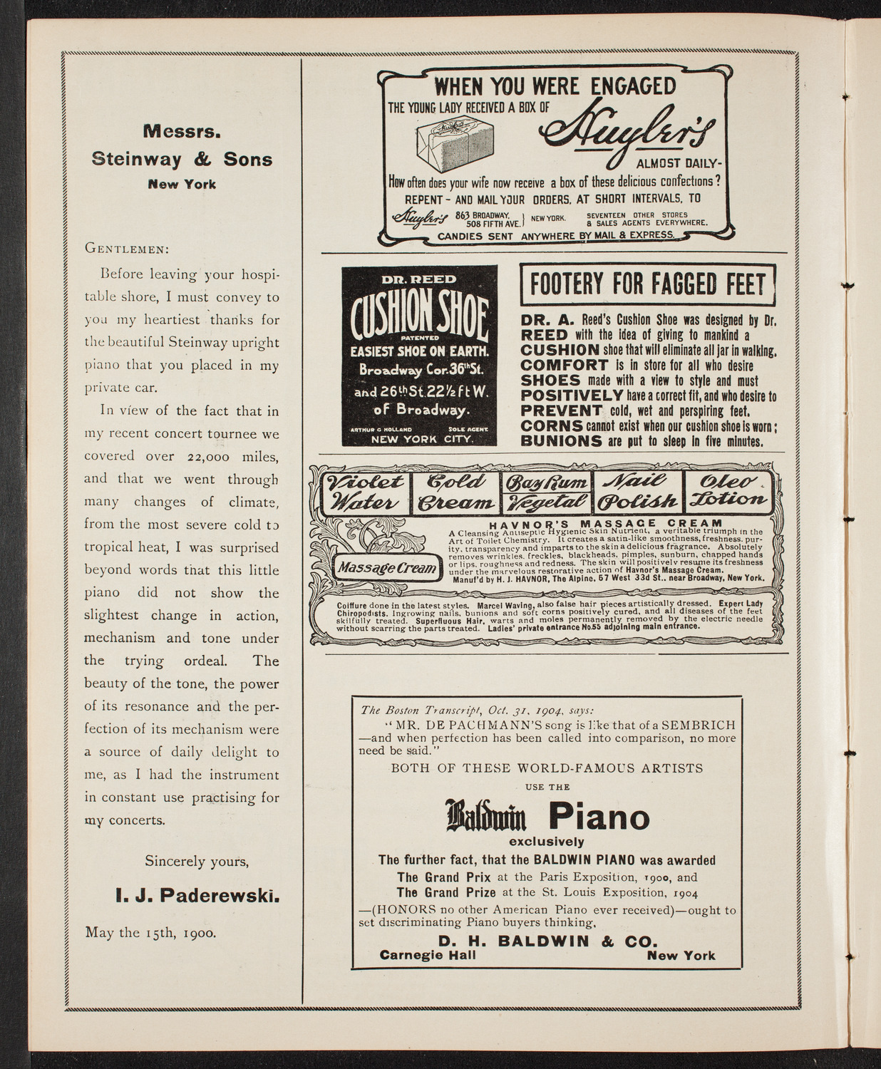 People's Symphony Concert, February 17, 1905, program page 4