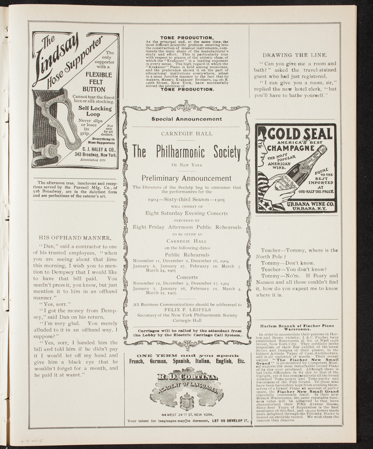 Foresters of America Memorial Services, June 5, 1904, program page 9