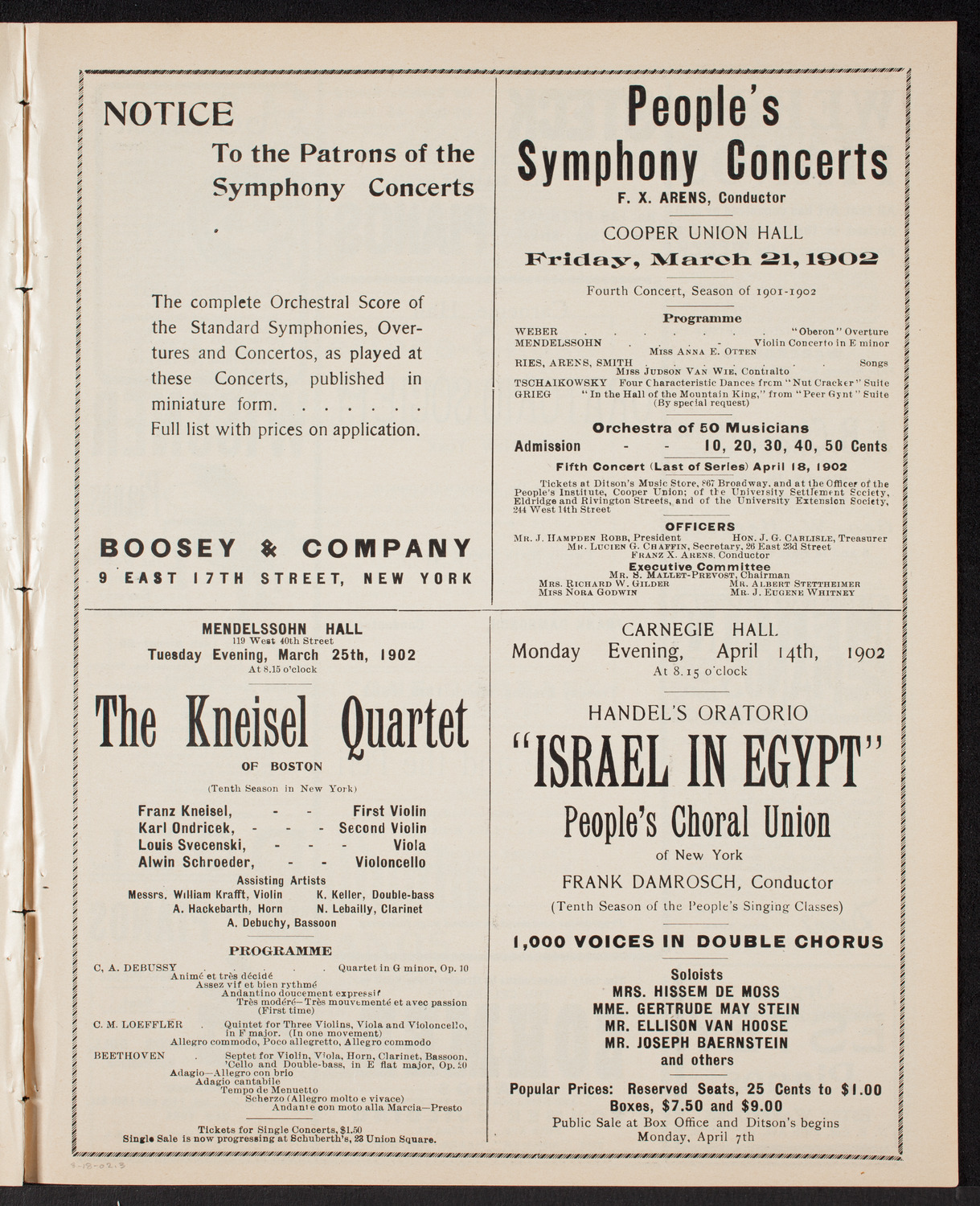 Oratorio Society of New York, March 18, 1902, program page 5