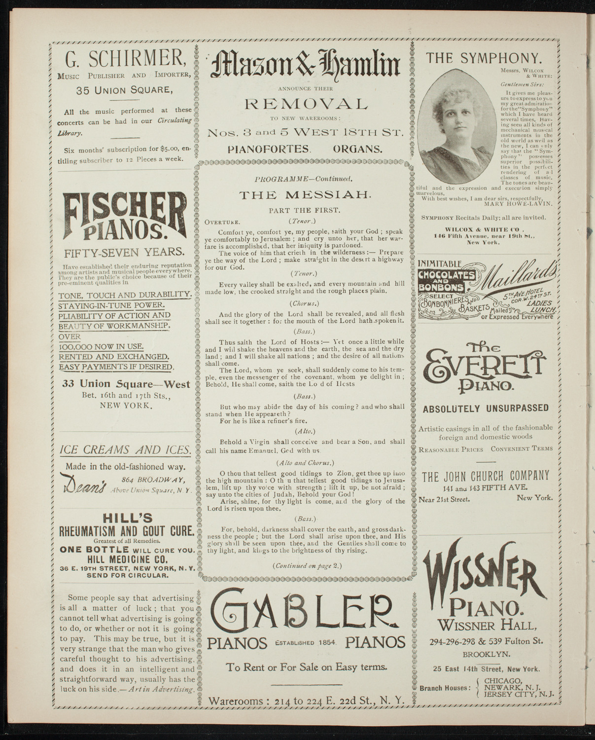 People's Choral Union and Advanced Class, May 3, 1897, program page 6