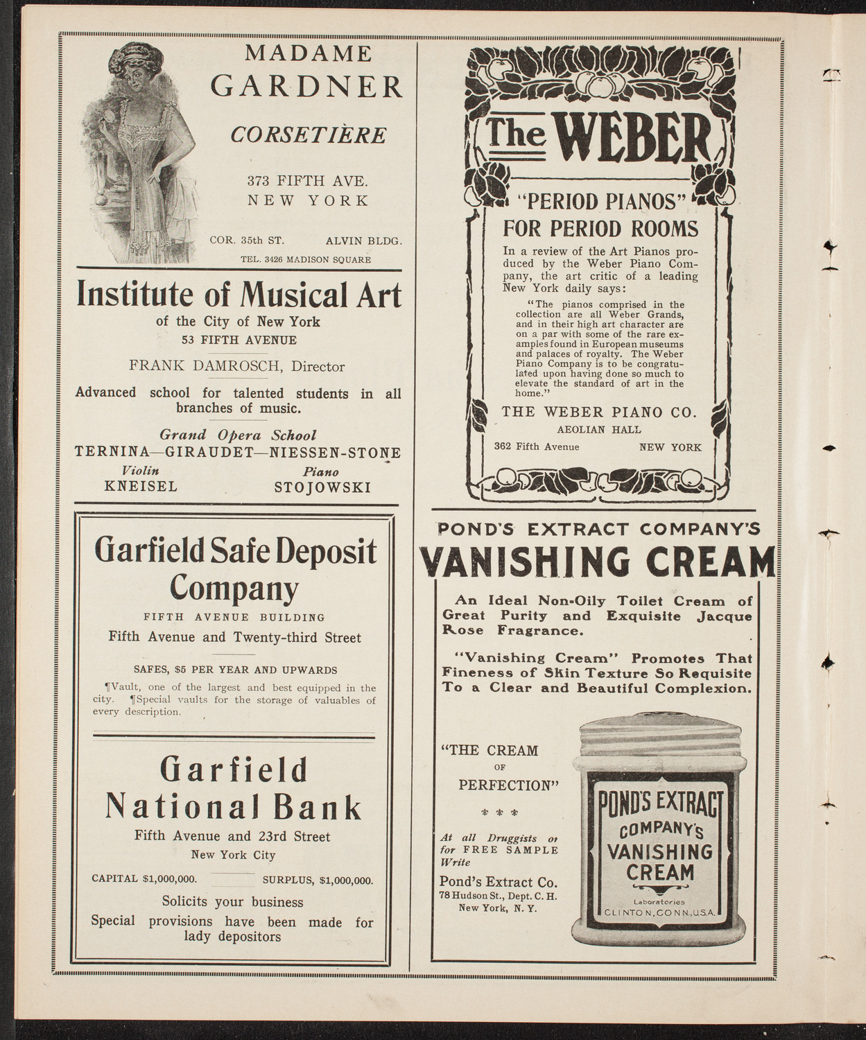 Mischa Elman, Violin, January 19, 1910, program page 6