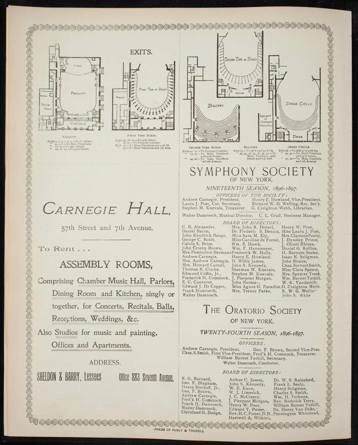 Illustrated Lecture: Evolution of the Earth, April 1, 1897, program page 8