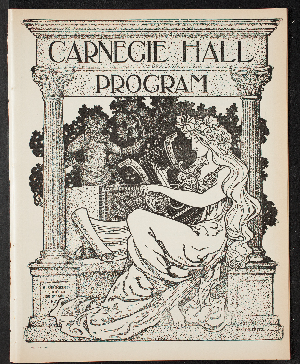 New York Philharmonic, March 24, 1905, program page 1