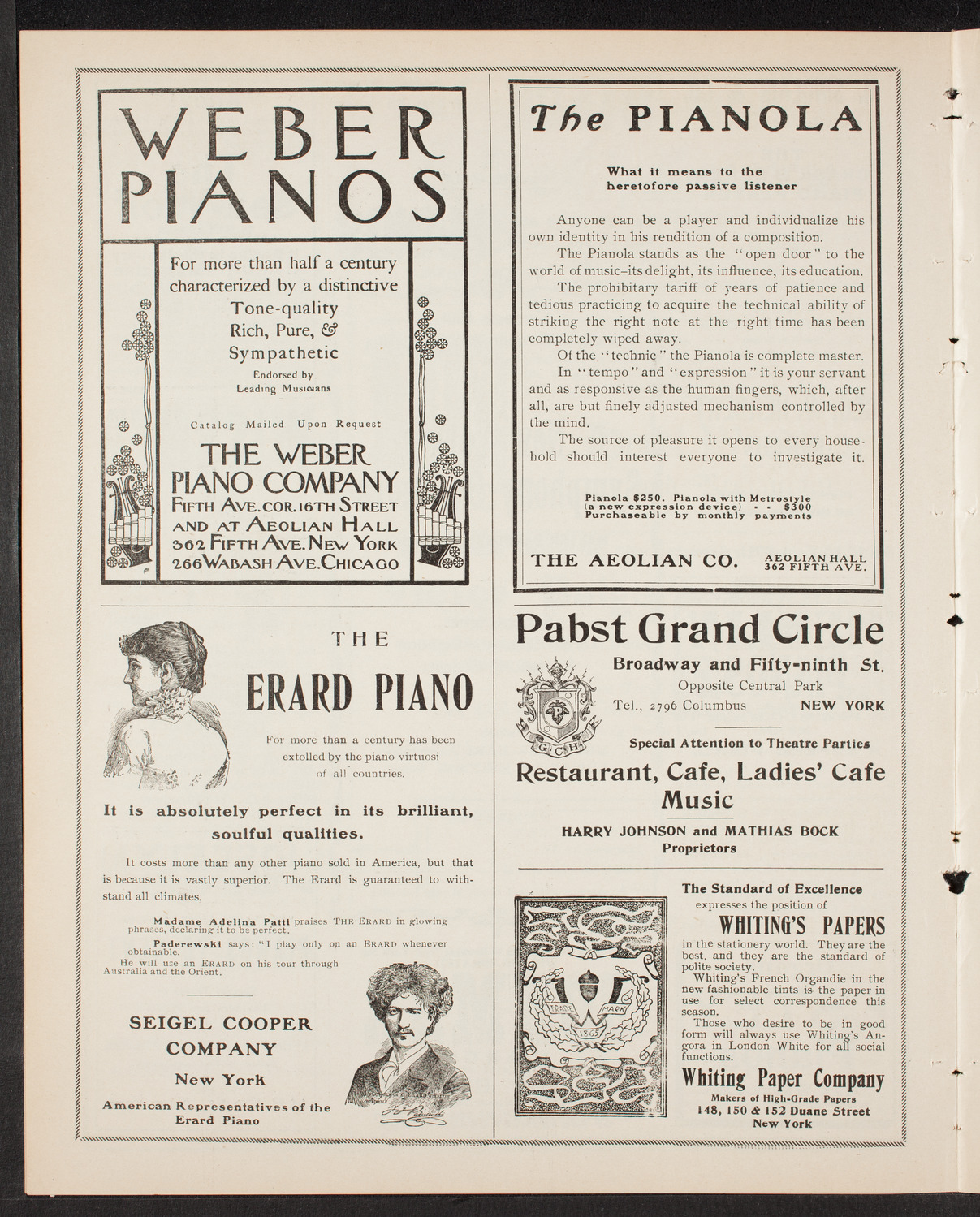 New York Symphony Orchestra, January 17, 1904, program page 6