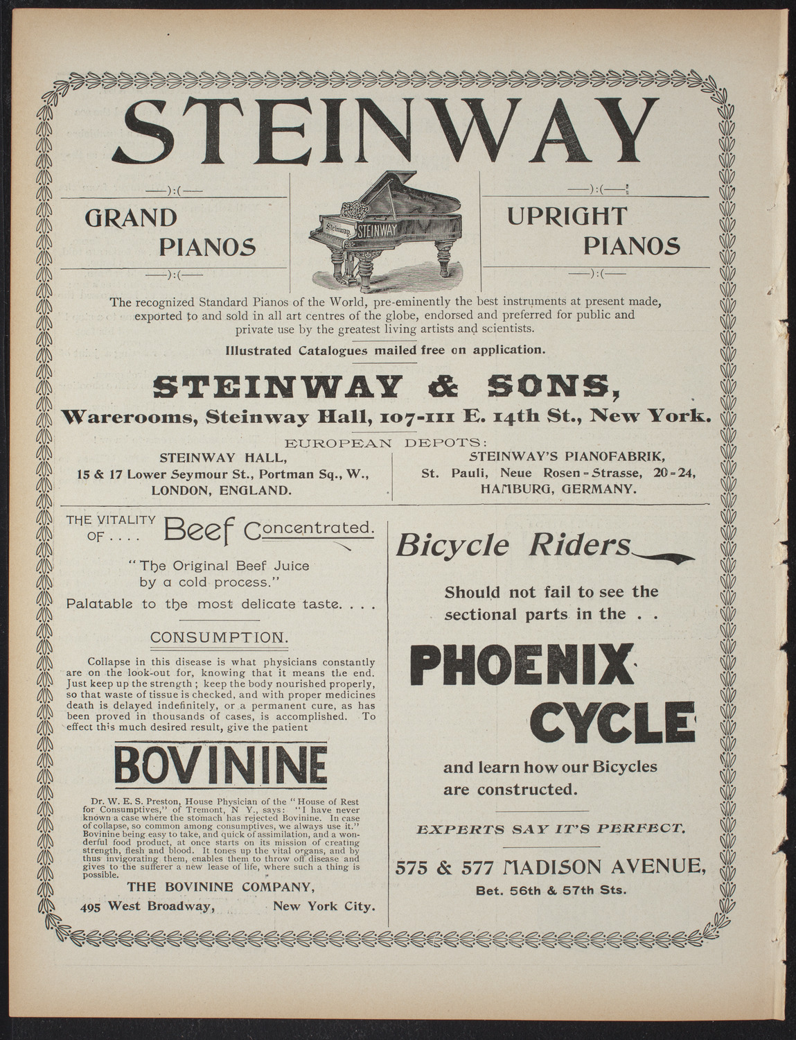 Saturday Morning Conferences on Comparative Literature, April 3, 1897, program page 8