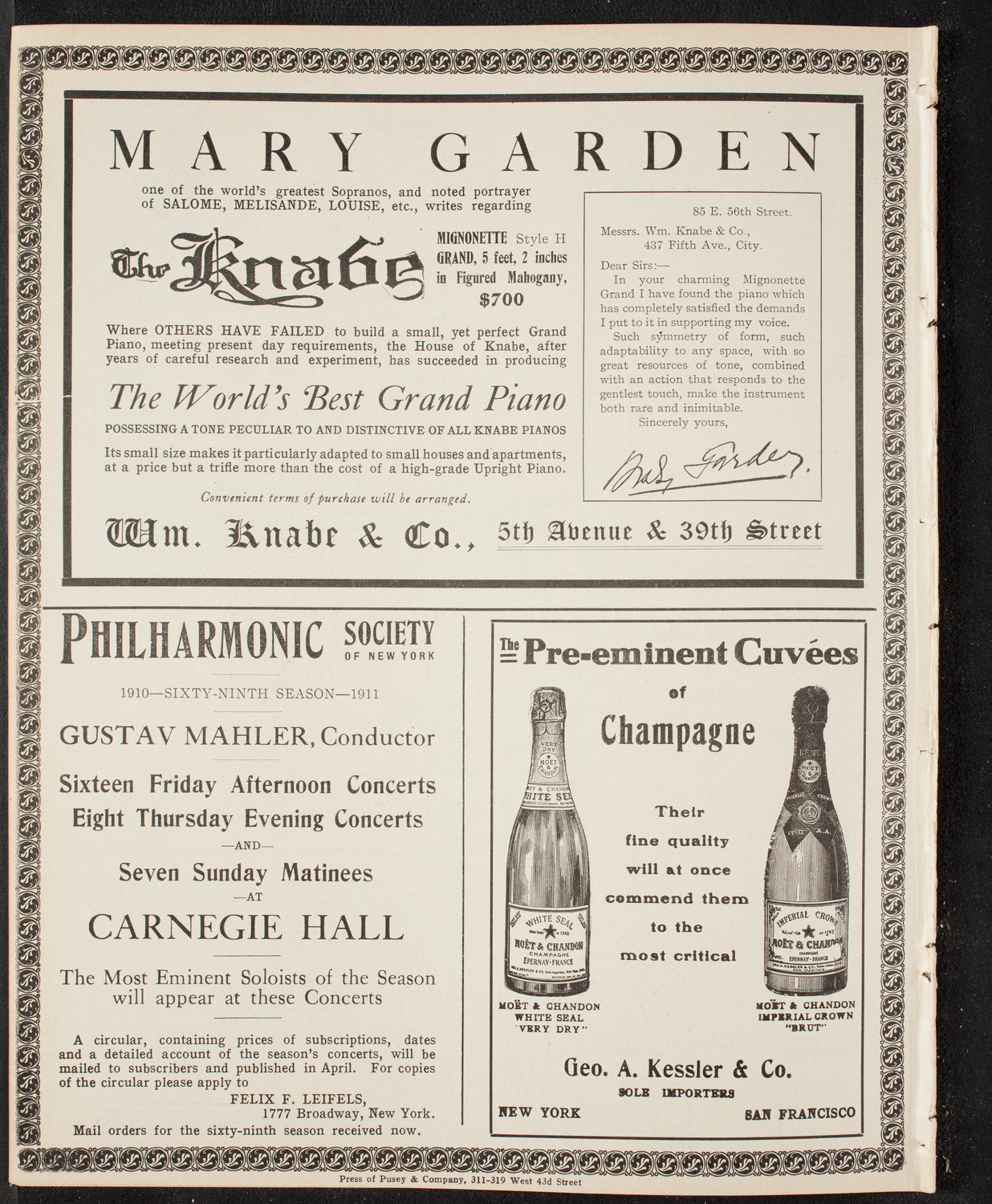 Graduation: Packard Commercial School, May 23, 1910, program page 12