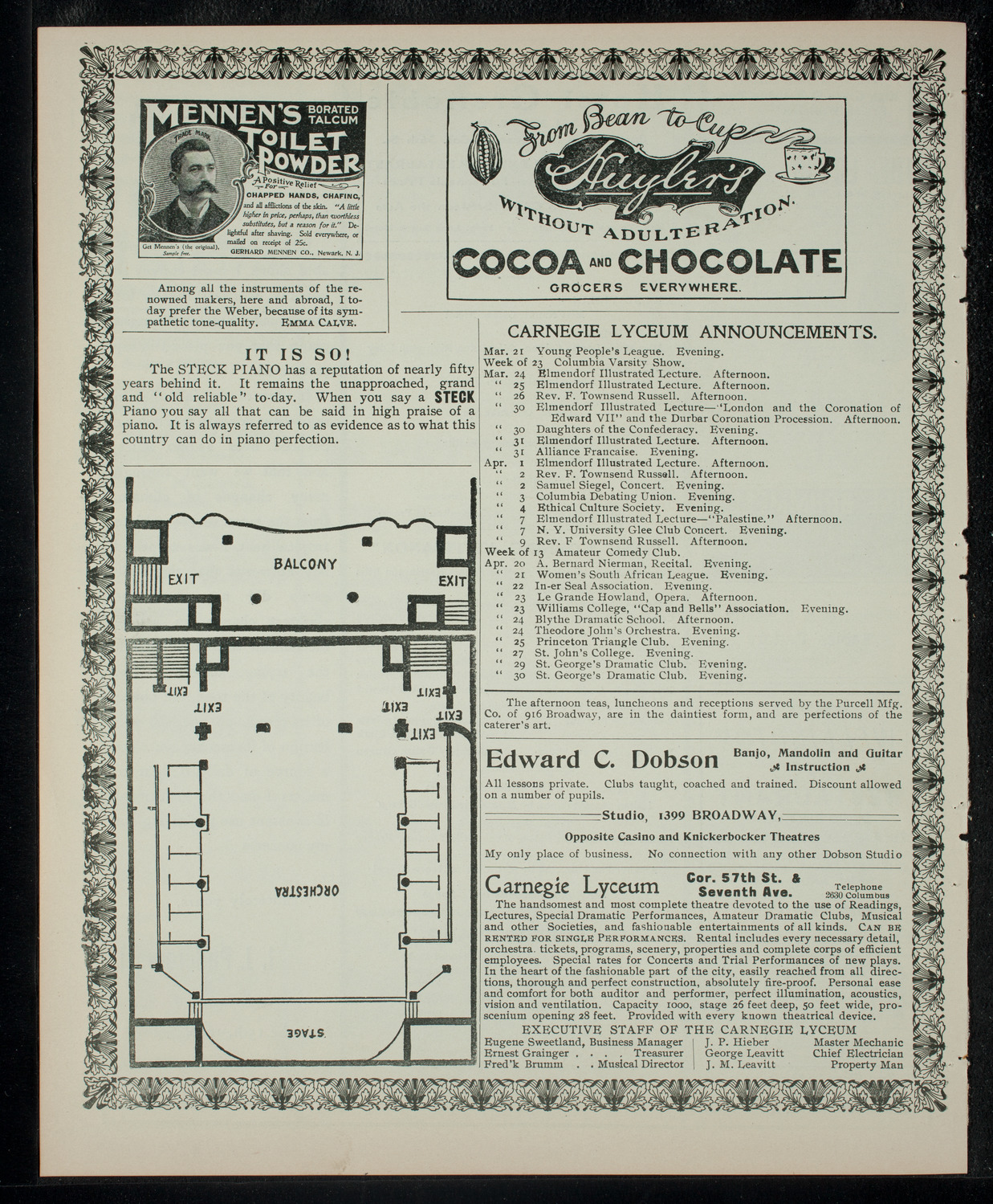 Miss Spence's School Society: Annual Entertainment ot Benefit A Class for Crippled Children, March 20, 1903, program page 4