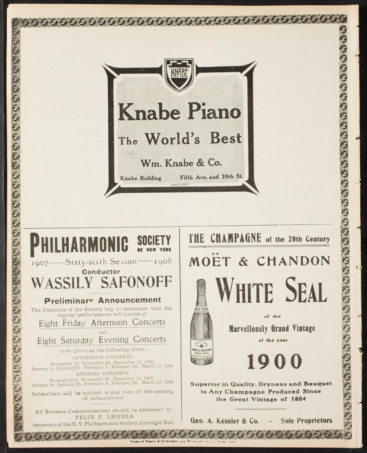 Meeting: International Kindergarten Union, May 1, 1907, program page 12