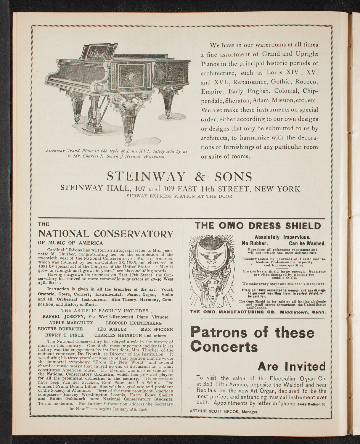 Johanna Gadski, Soprano, December 26, 1905, program page 4